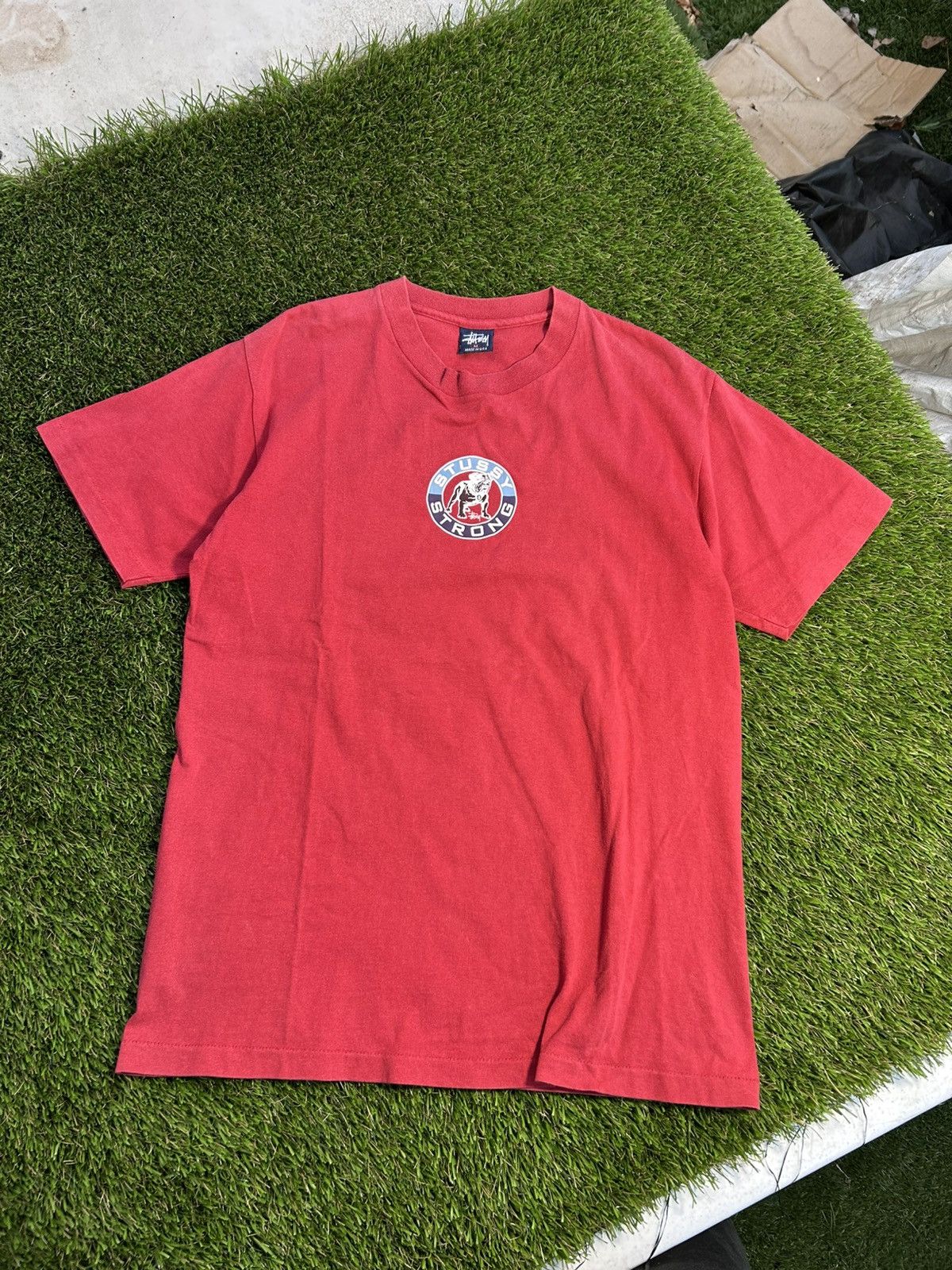 Stussy Vintage 90s Stussy Bulldog Single Stitch Center Logo Tee Size US M / EU 48-50 / 2 - 2 Thumbnail