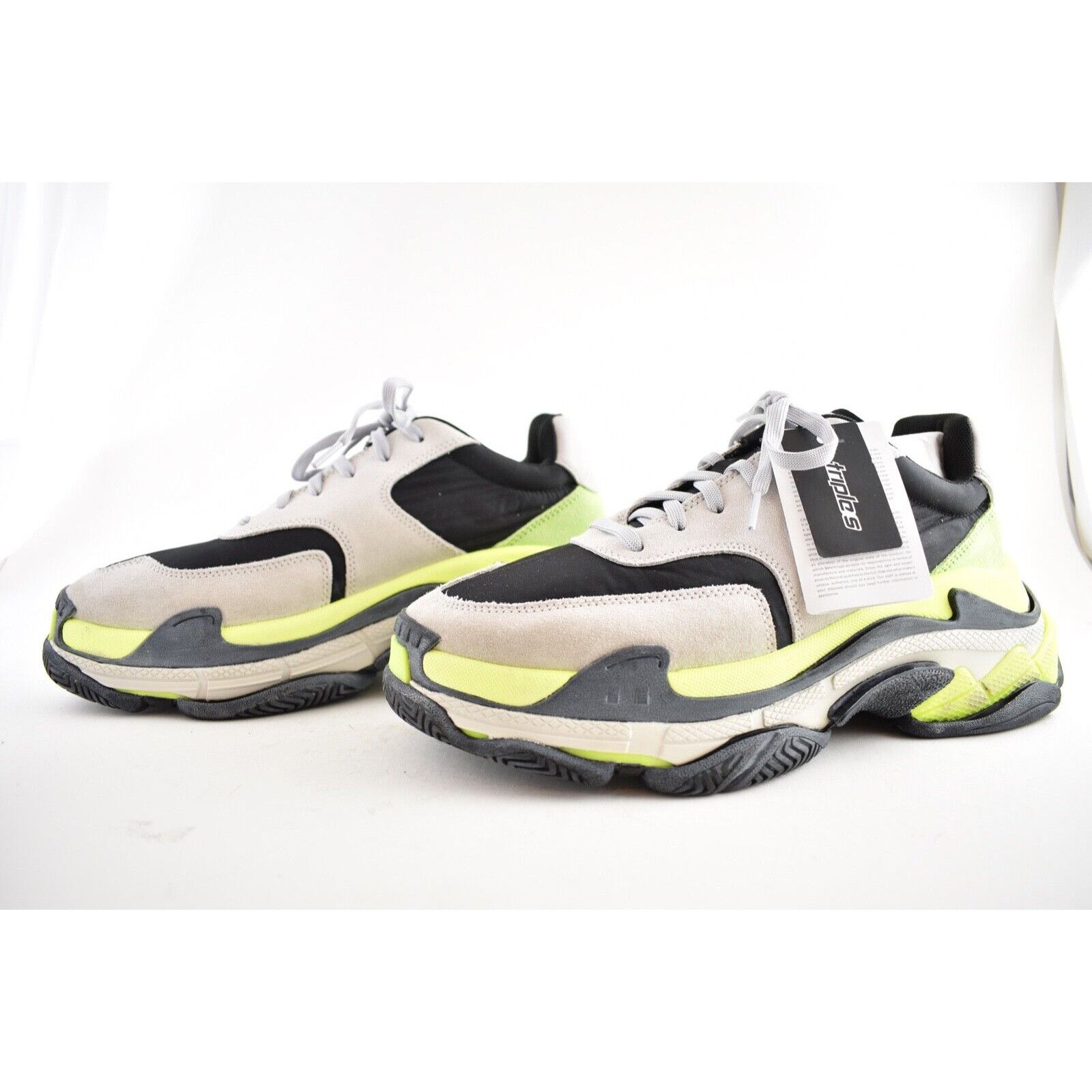 Balenciaga Balenciaga Triple S Mens V2 Black Grey Jaune Nylon Speed Size US 9 / EU 42 - 7 Thumbnail