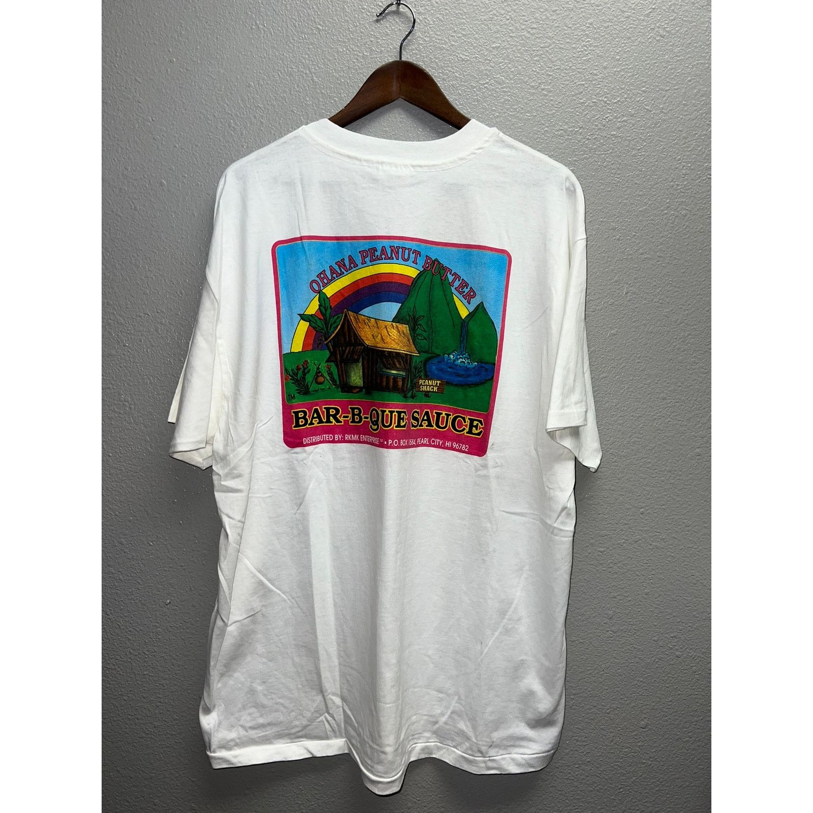 Hanes Vintage Ohana Shirt Peanut Butter BBQ Sauce Bar-B-Que Tee XL Size US XL / EU 56 / 4 - 1 Thumbnail