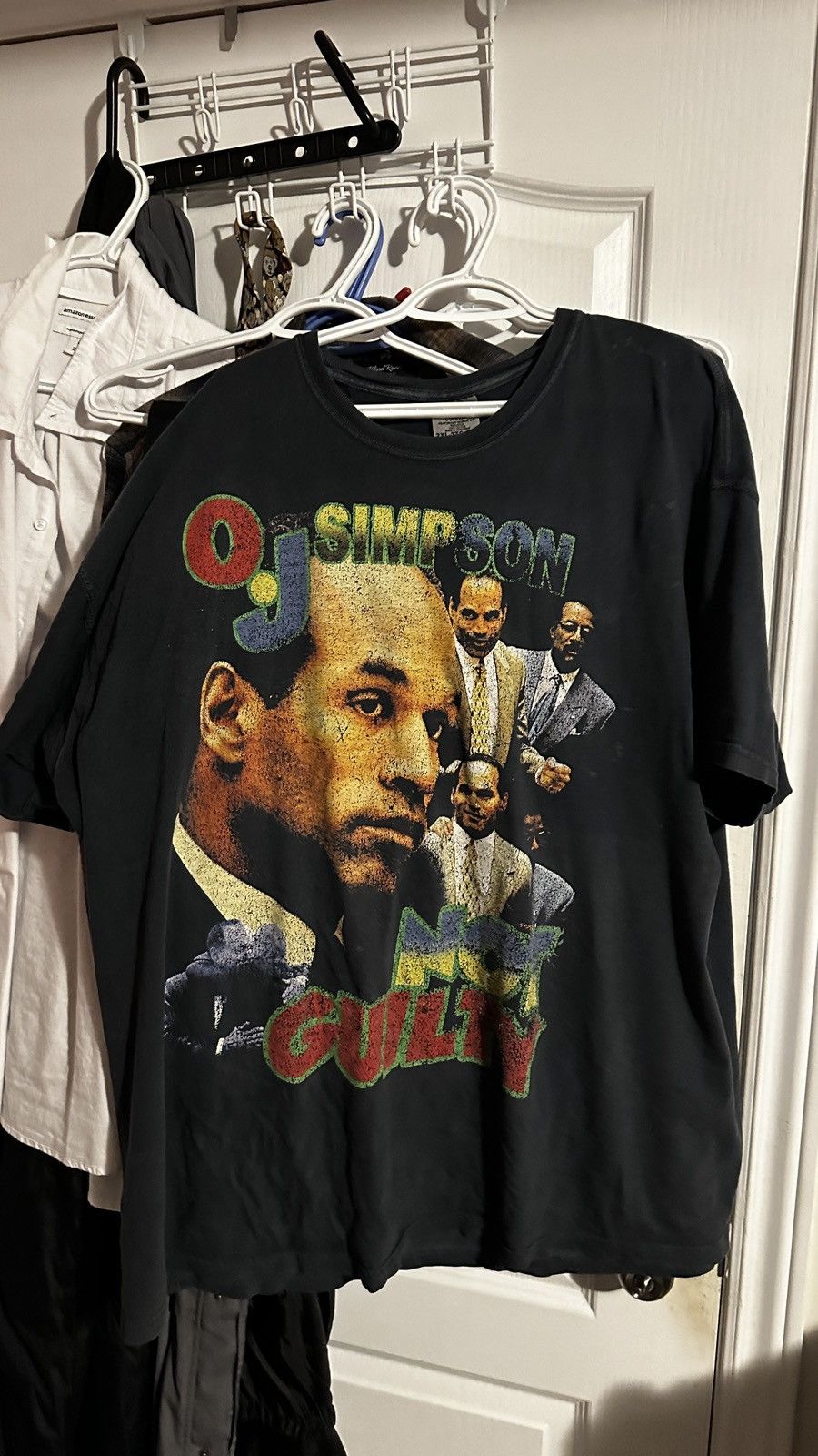 image of Band Tees x Vintage “New” Vintage-Esque Oj Simpson Tee in Black, Men's (Size 2XL)