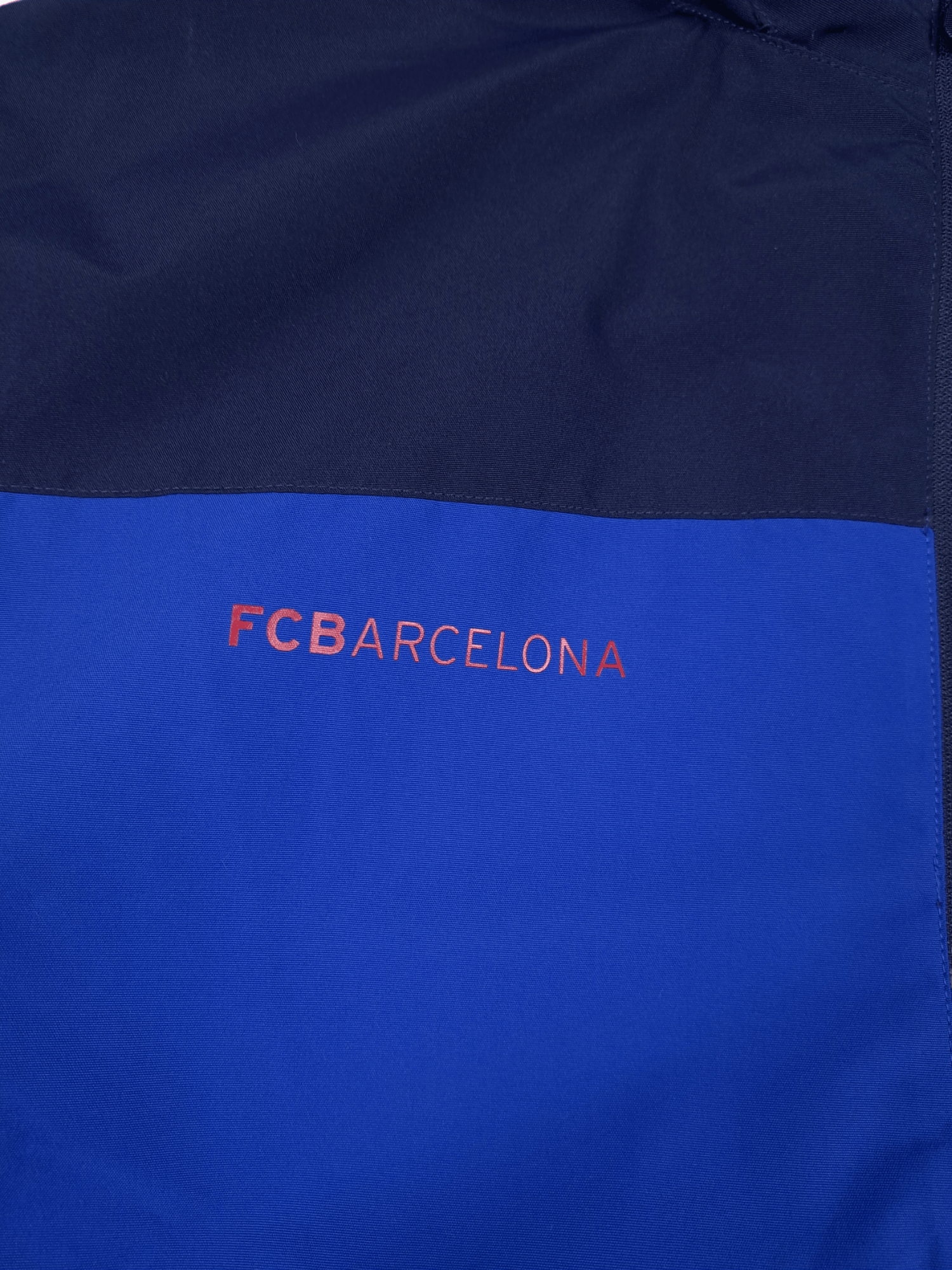 Other 💎 FC Barcelona Logo Drill Light Navy Blue Zip Jacket Size US XL / EU 56 / 4 - 4 Thumbnail