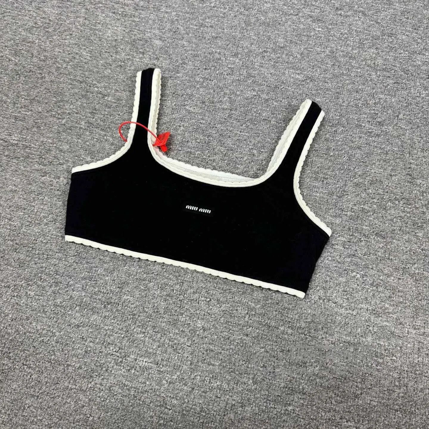 Miu Miu Miumiu new black camisole top S. Size S / US 4 / IT 40 - 2 Thumbnail