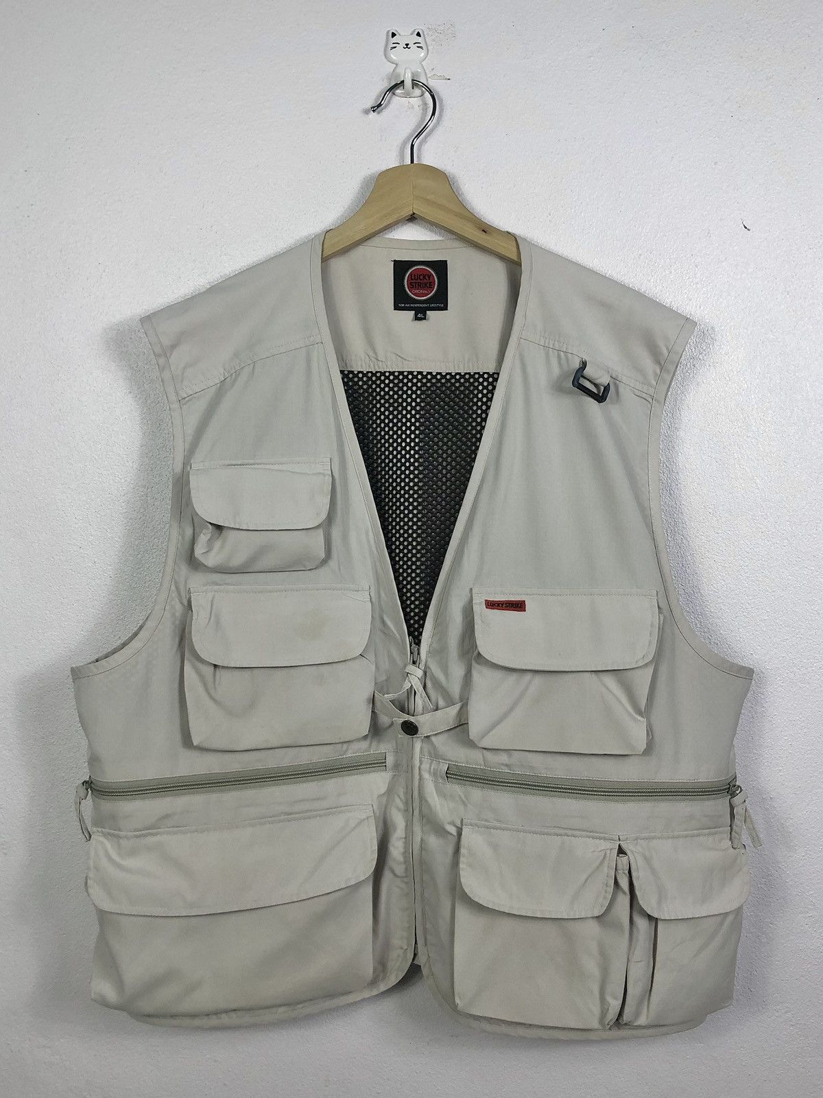 Other Vtg Lucky Strikes Utility Multipocket Outdoor Vest Jacket Size US XXL / EU 58 / 5 - 1 Thumbnail