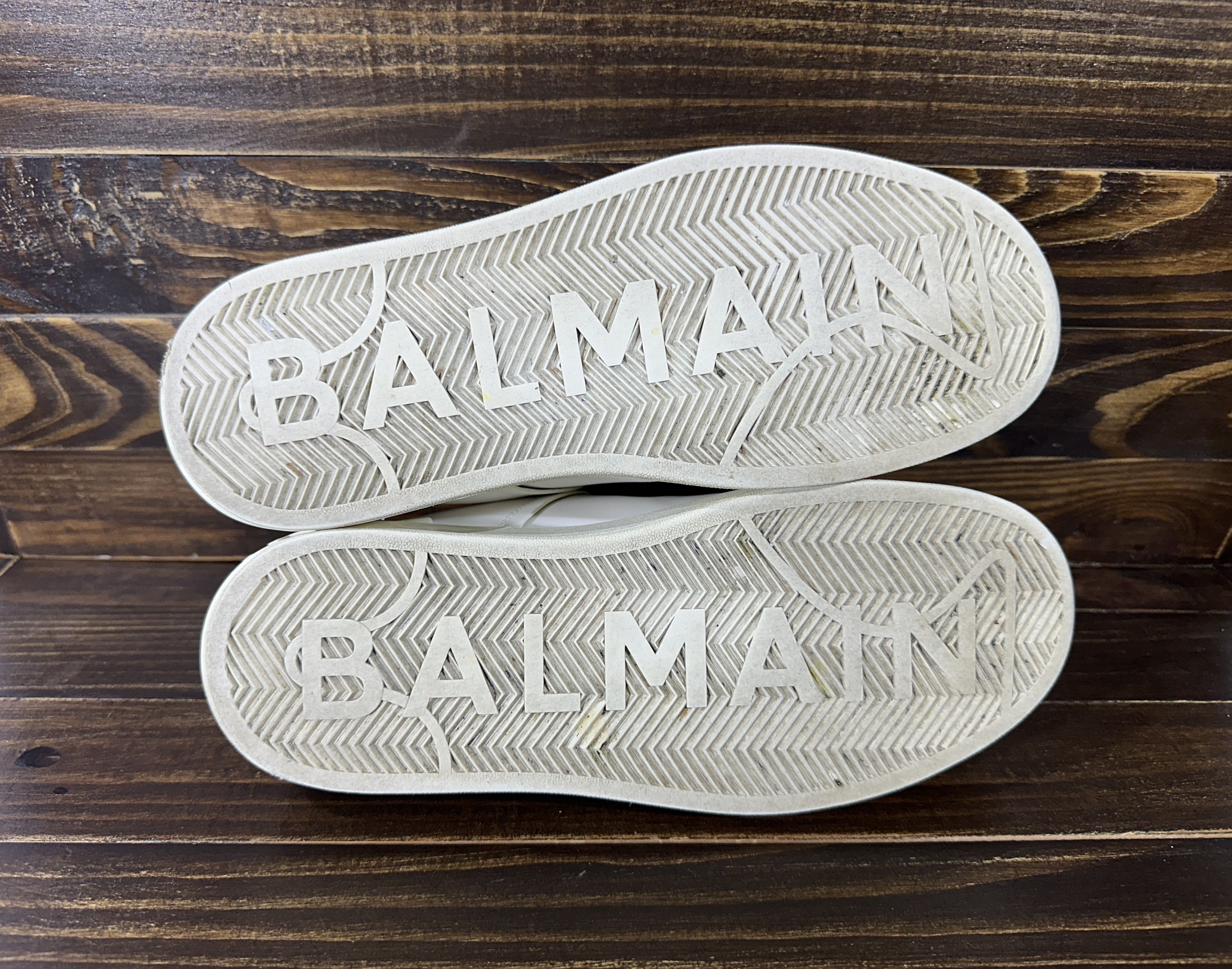 Balmain BALMAIN B-Court Trainers In Calfskin Sneakers Luxury Brand Size US 8 / IT 38 - 22 Thumbnail