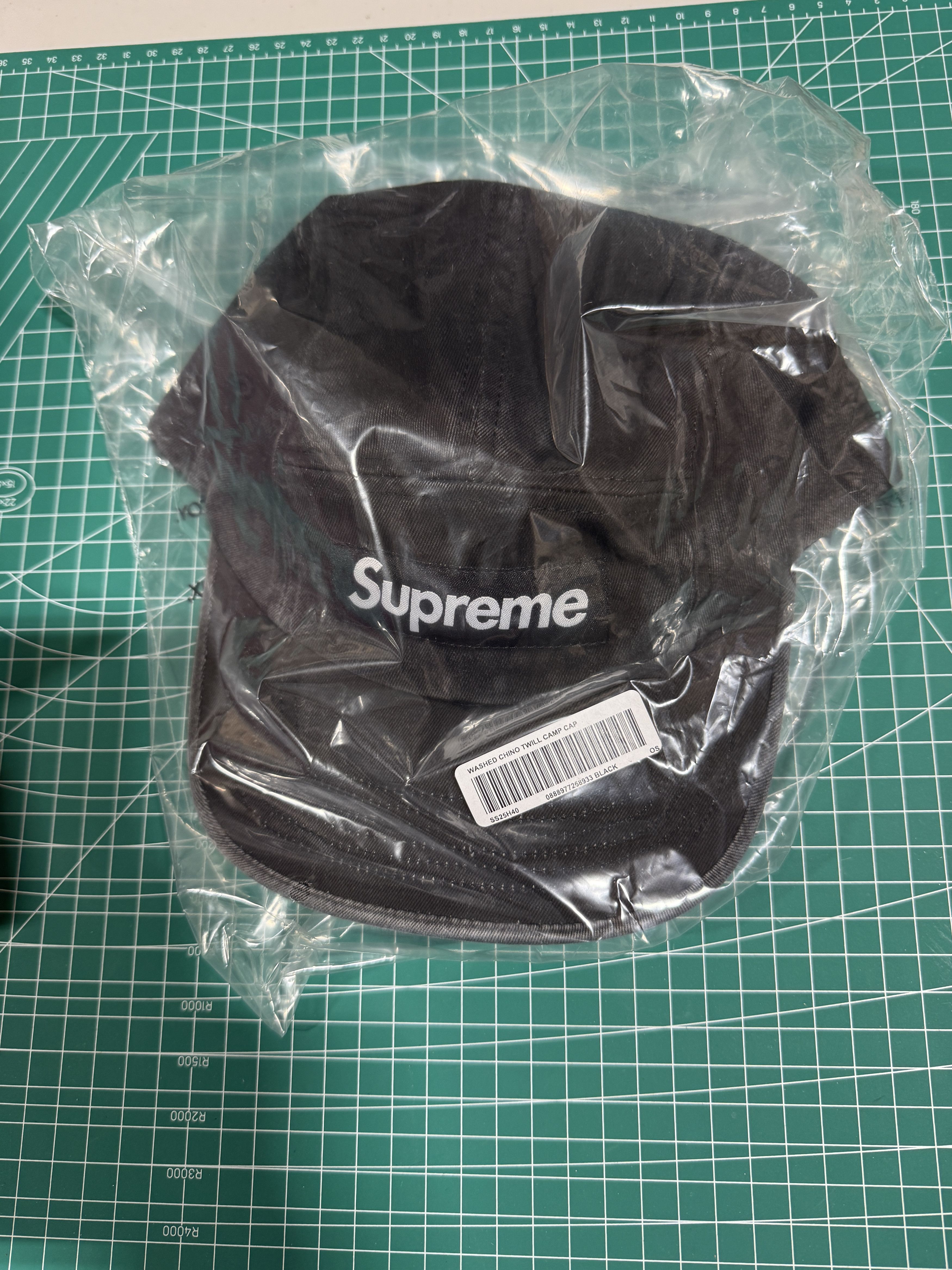 Supreme Supreme Washed Chino Twill Camp Cap Black Sz Adjustable Size ONE SIZE - 3 Thumbnail