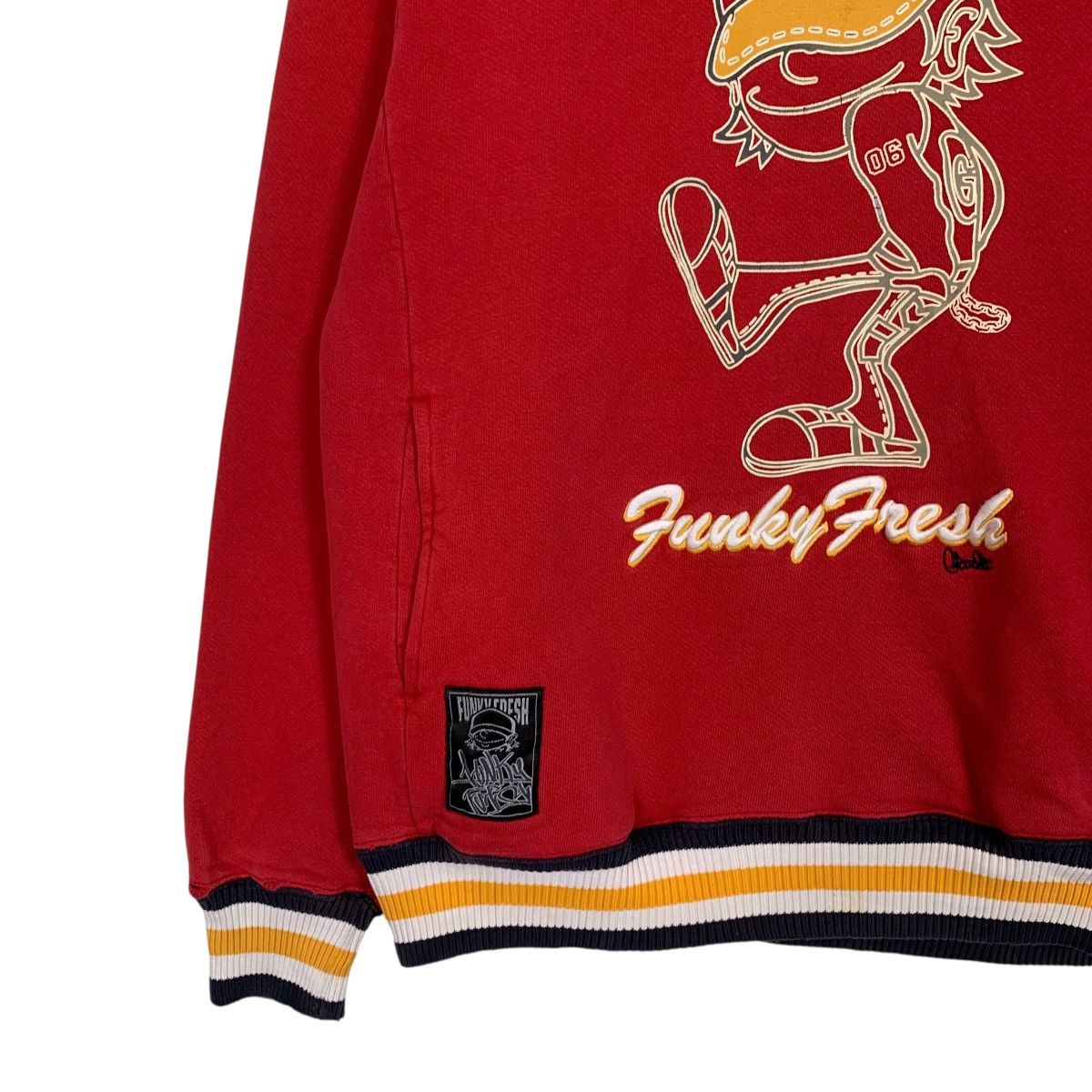 Japanese Brand FUNKY FRESH Style Embroidered Crewneck Sweatshirt #3628-C166 Size US M / EU 48-50 / 2 - 6 Thumbnail