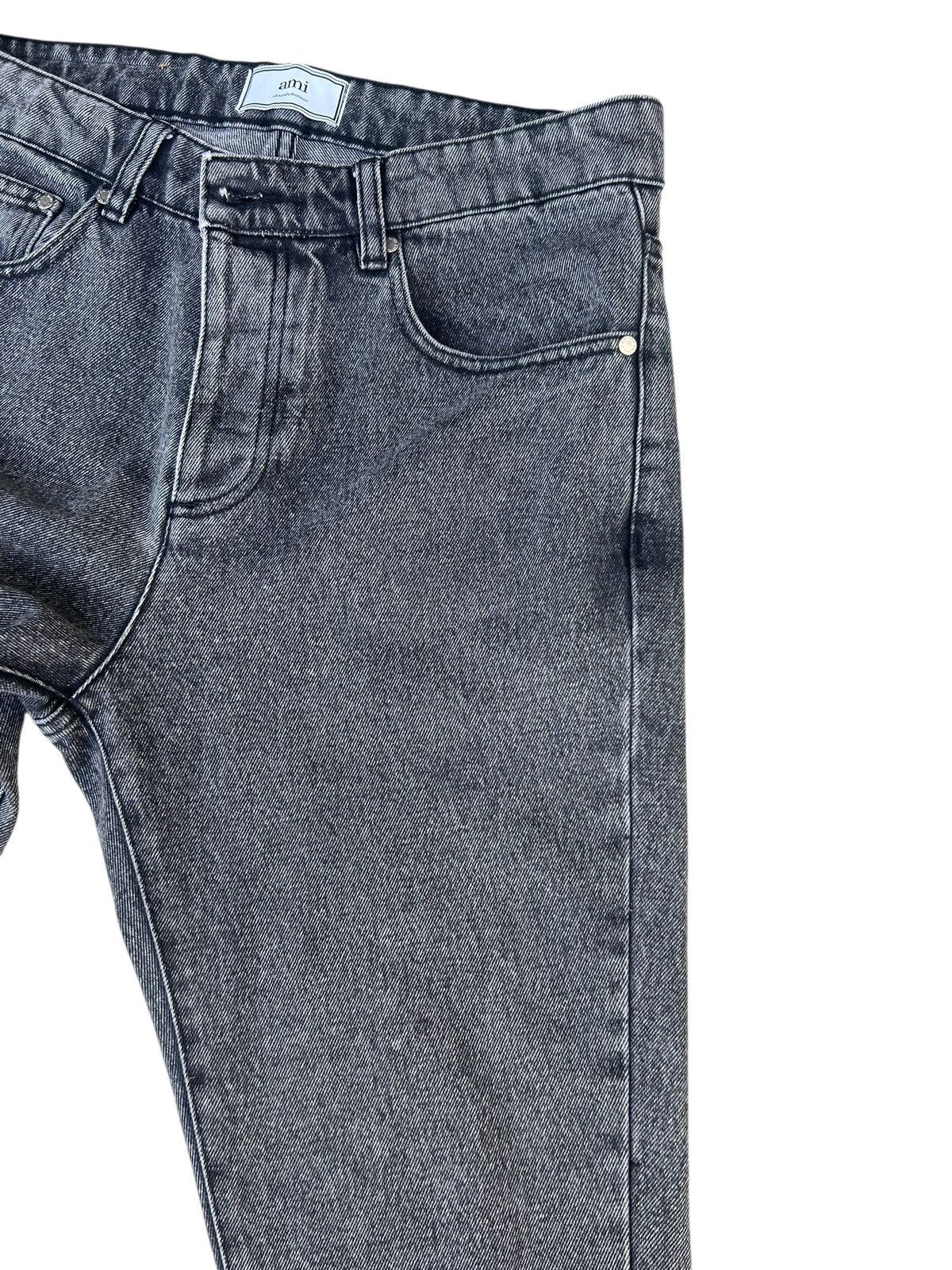 AMI AMI Made in Portugal Black Denim Cropped Jeans Size US 30 / EU 46 - 9 Thumbnail
