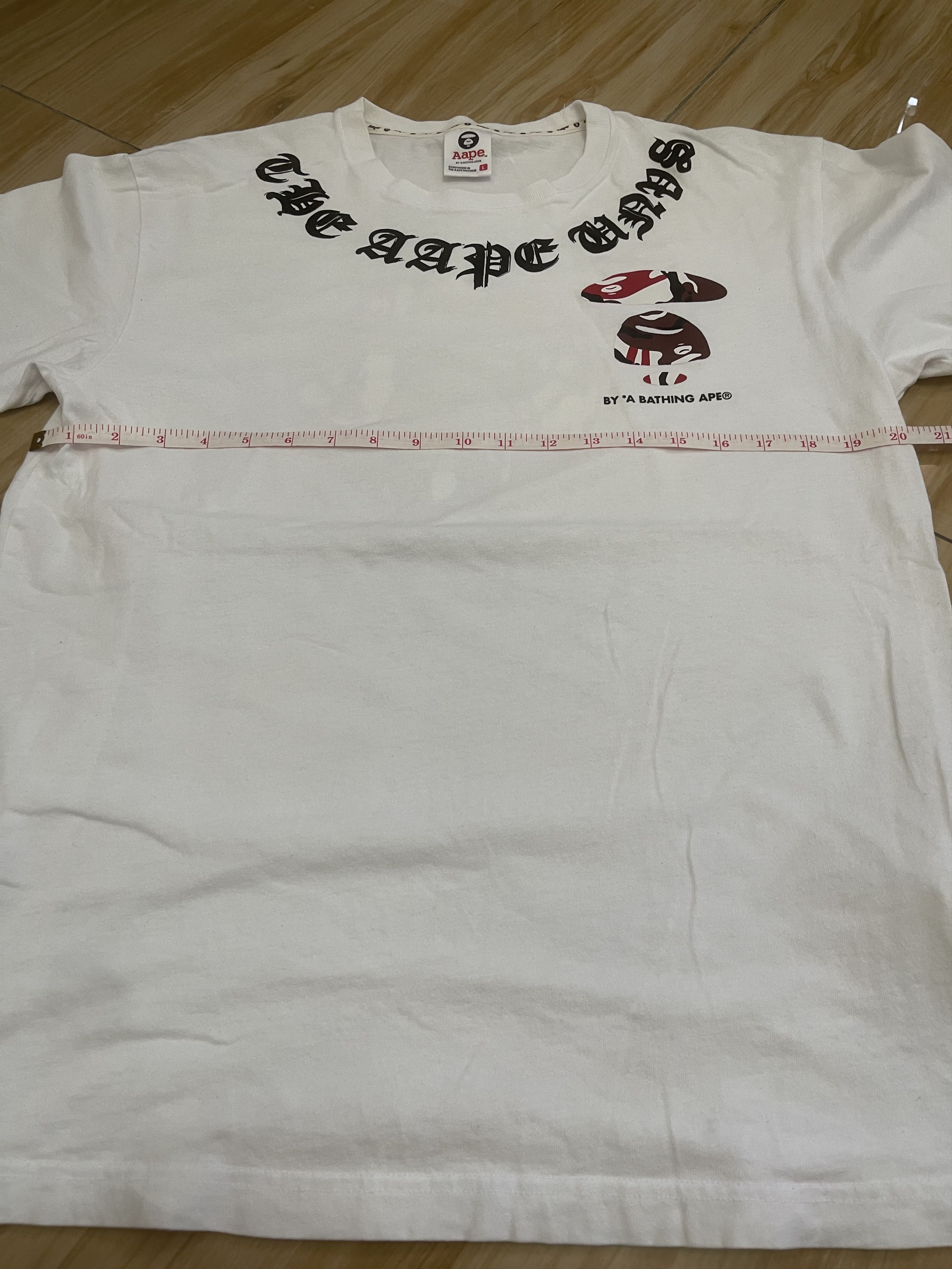 Aape Bathing ape white tee Size US L / EU 52-54 / 3 - 7 Thumbnail