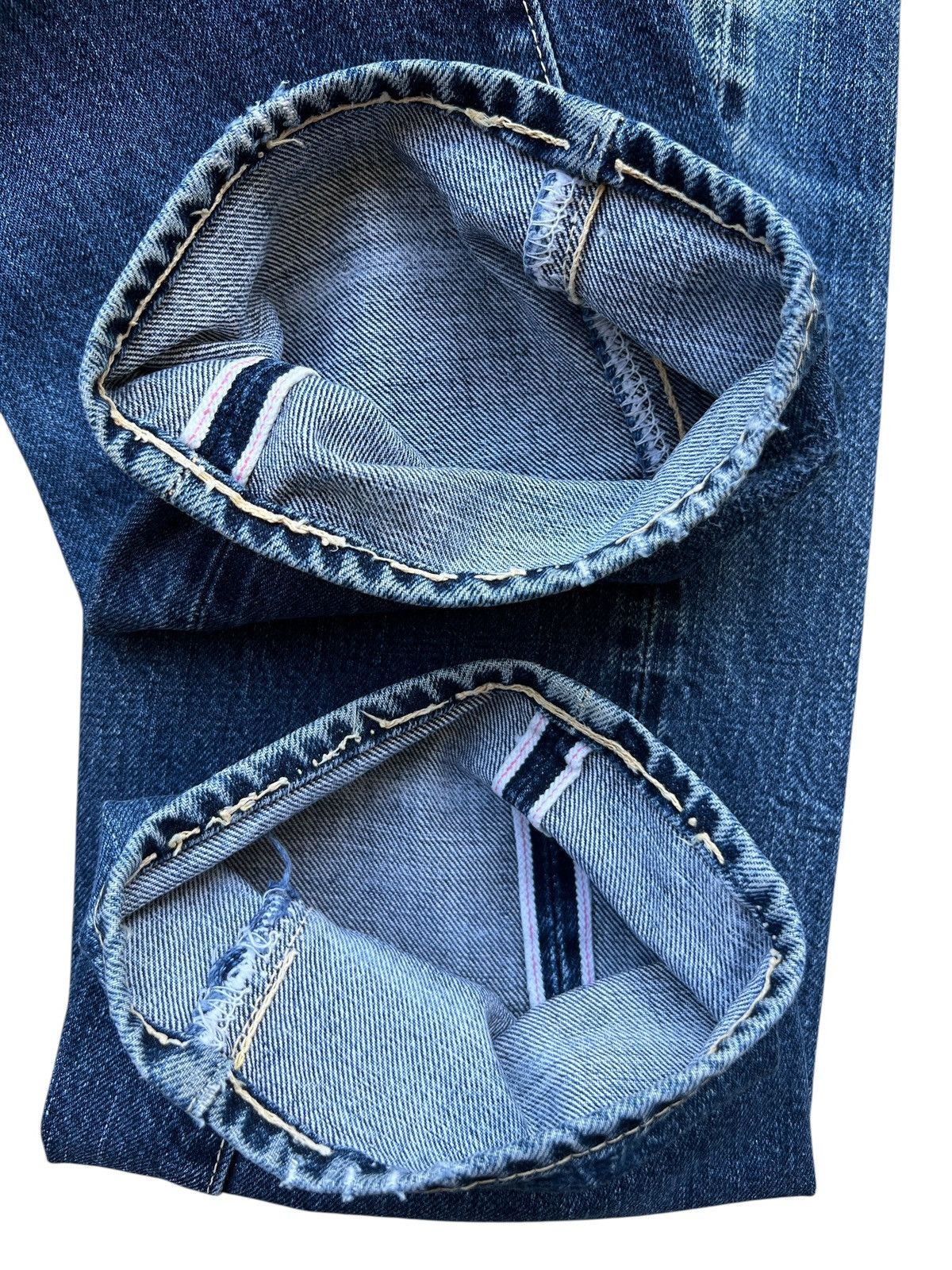 The Real McCoy's Vintage Real Mccoy Japan Selvedge Faded Denim Jeans 30x32 Size US 30 / EU 46 - 6 Thumbnail