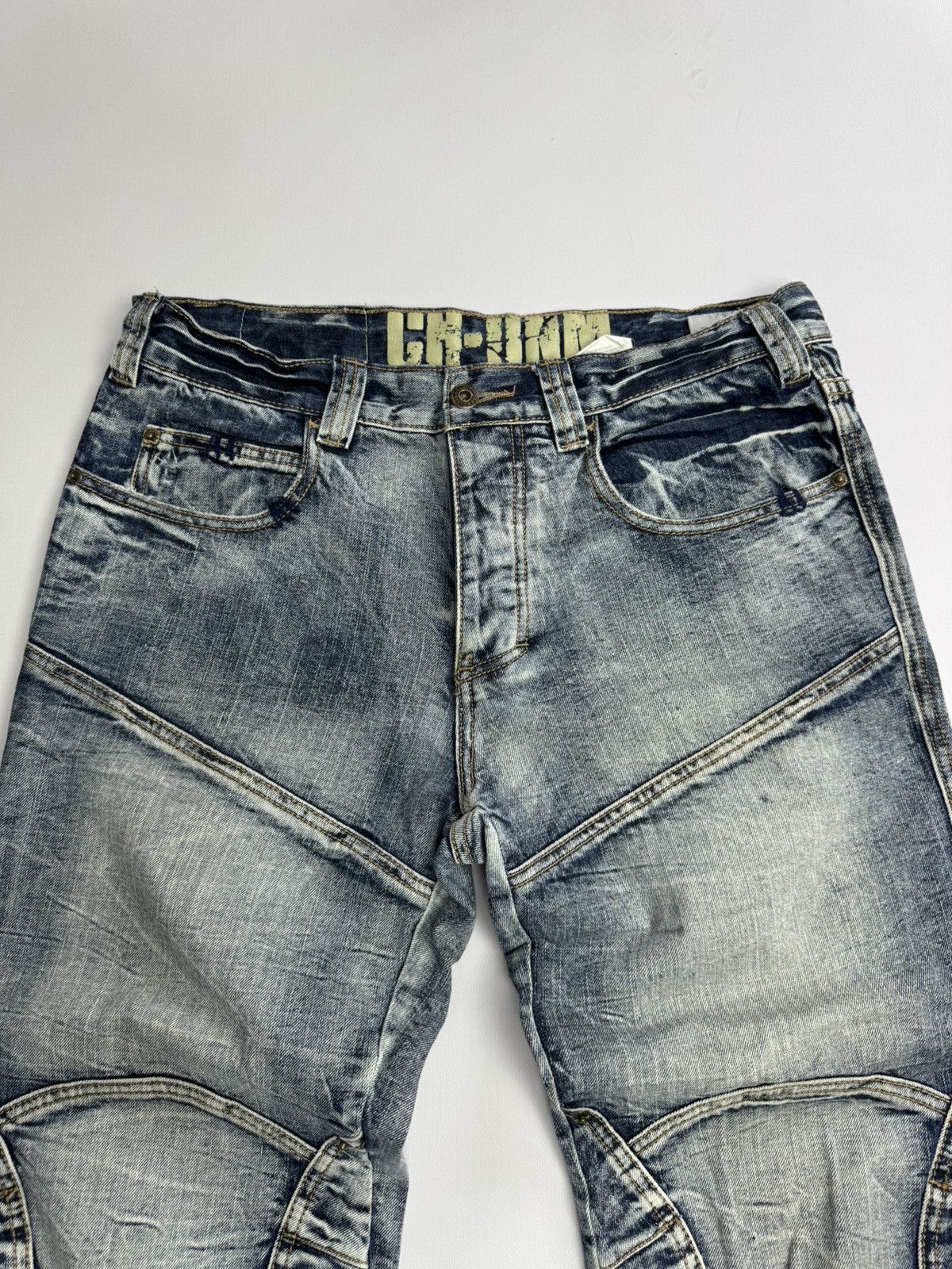 If Six Was Nine Y2K Biker Panel Denim Jeans Distressed Moto Style Archive Size US 32 / EU 48 - 6 Thumbnail