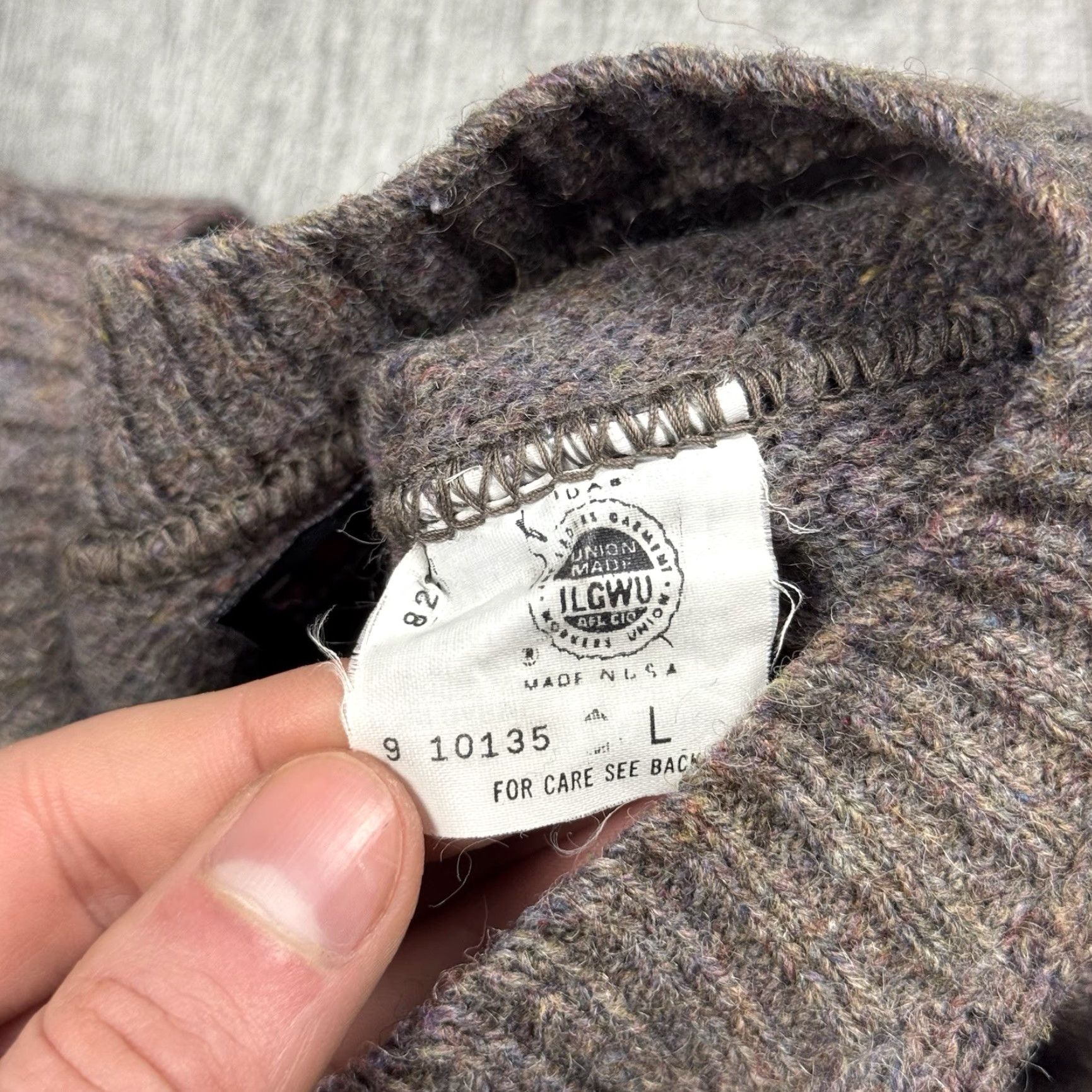 Vintage VINTAGE Robert Bruce Pullover Sweater L Purple Heathered Mohair Cardigan 60s 70s Mens Size US L / EU 52-54 / 3 - 6 Thumbnail