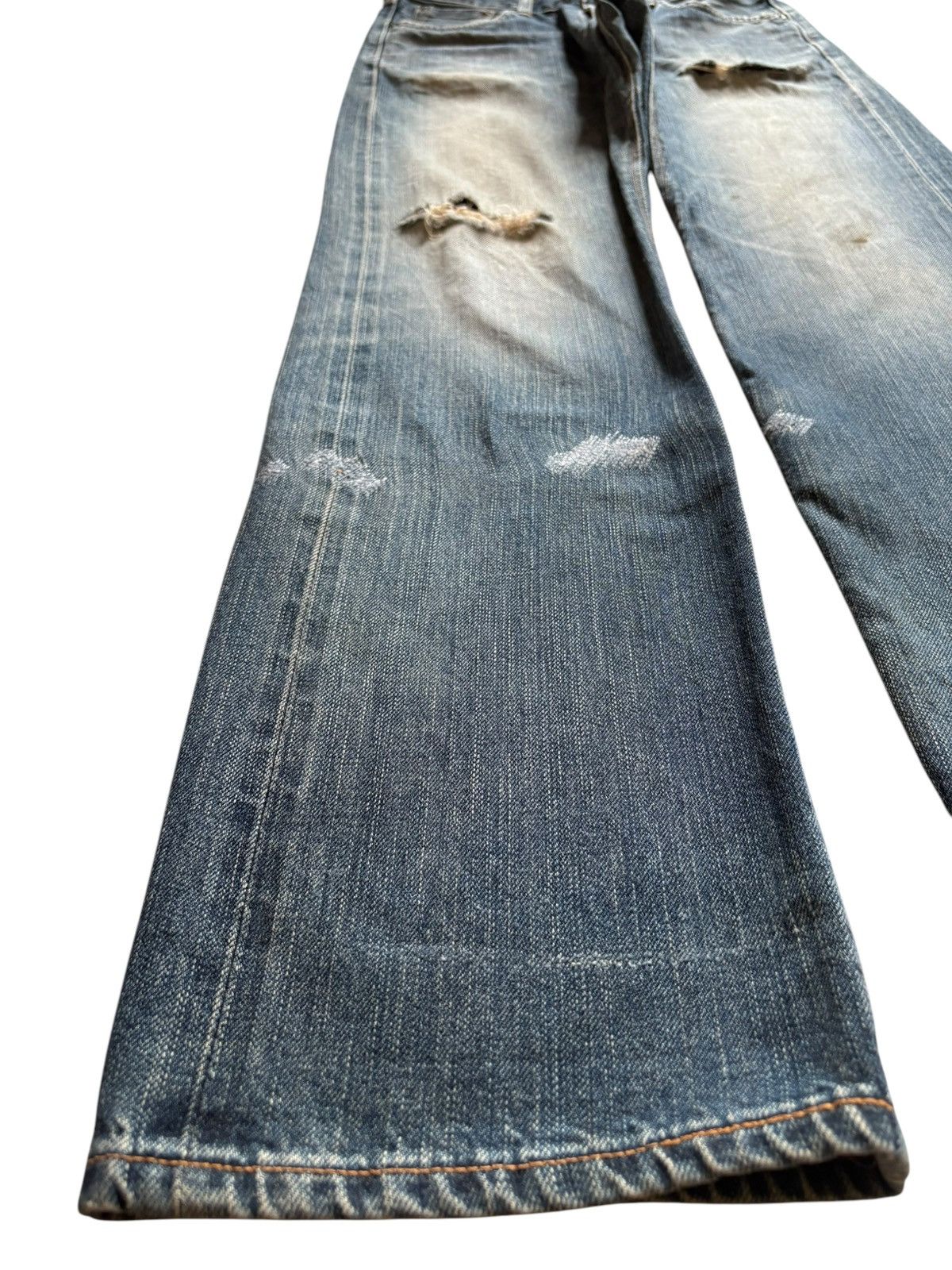 Edwin × Japanese Brand Vintage Japanese Edwin 505zx Selvedge Rusty Wash Loose Jeans Size US 29 - 7 Thumbnail