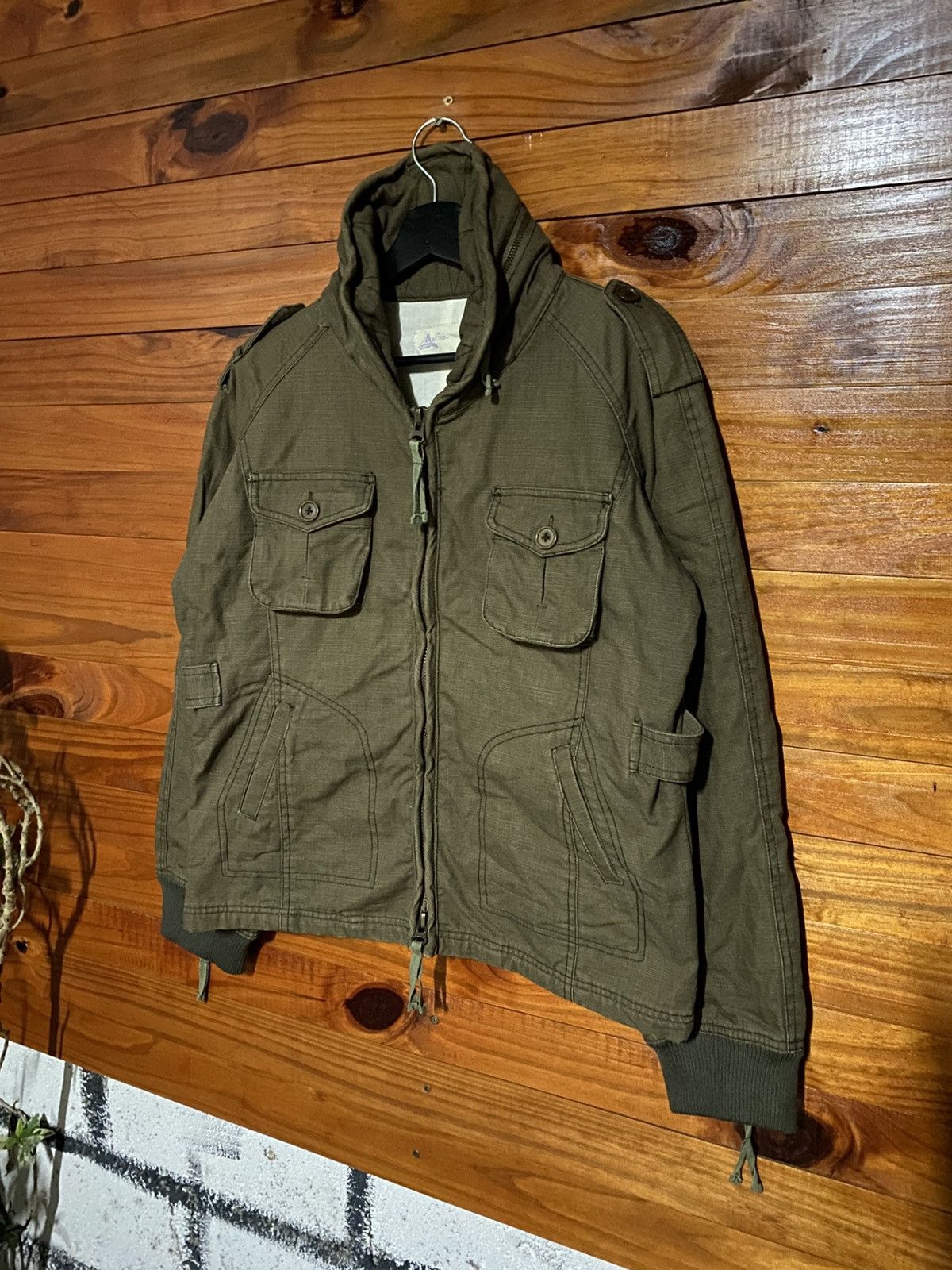 Japanese Brand La Master Olive Green Tactical Field Jacket | 2000s Japanese Size US M / EU 48-50 / 2 - 3 Thumbnail
