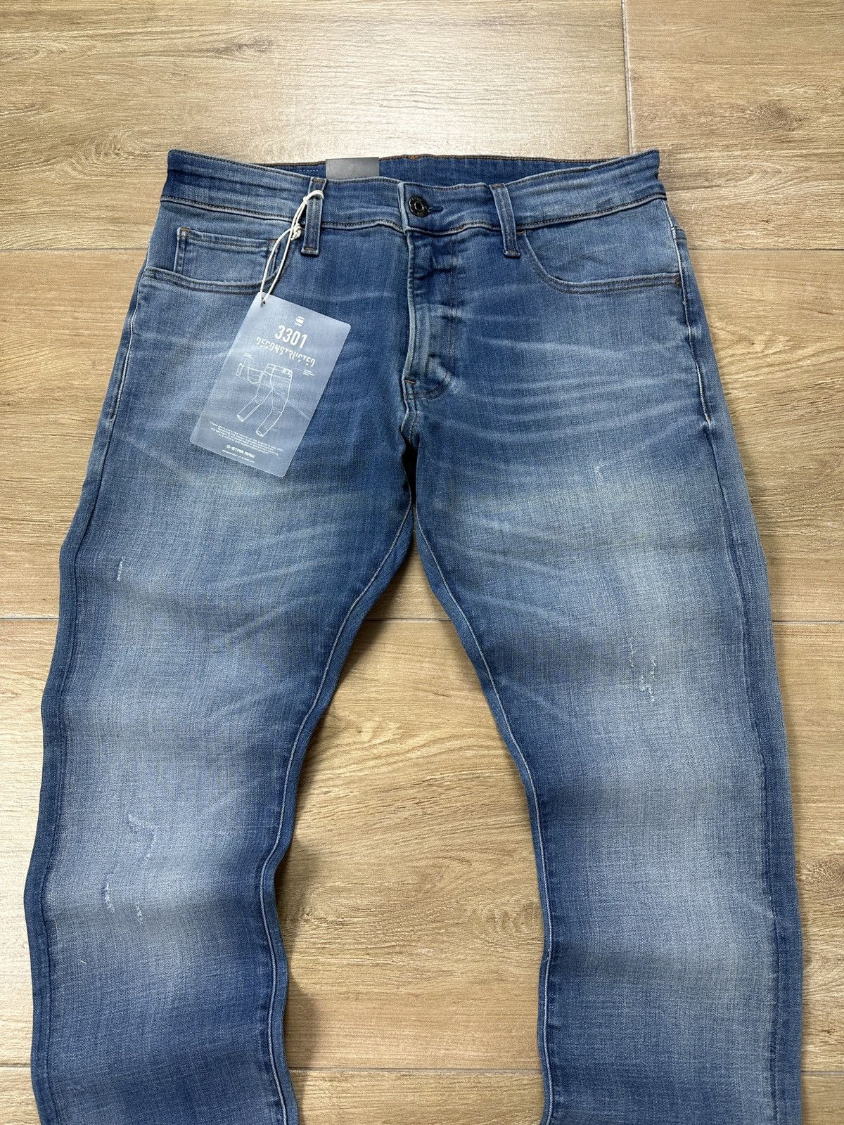 G-Star NEW🏷️ G-Star Raw 3301 Deconstructed Skinny Denim Jeans Size US 32 / EU 48 - 2 Thumbnail