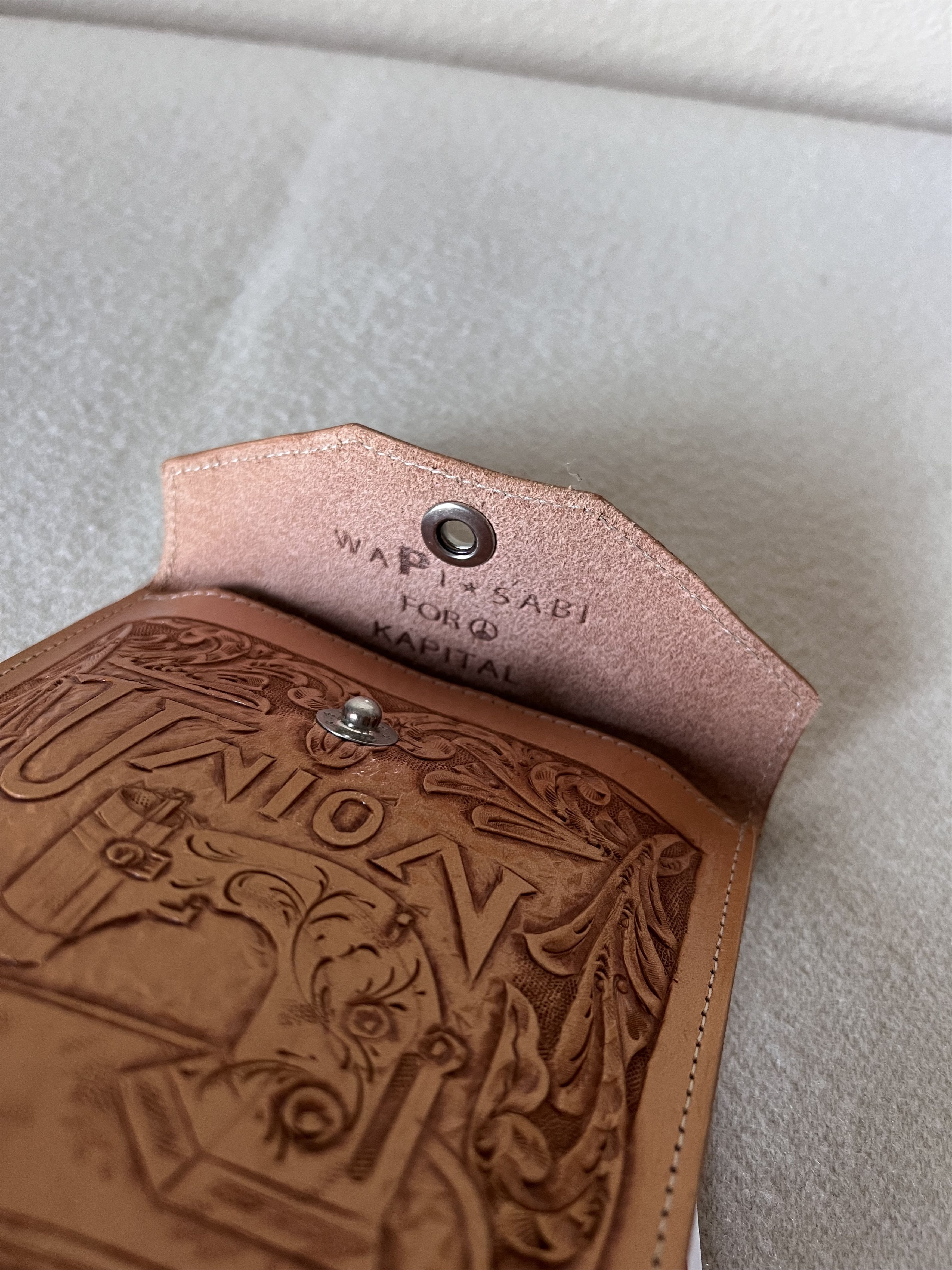 Kapital Kapital Hand Carved Leather Sacoche - Flower Sewing Machine Size ONE SIZE - 5 Thumbnail
