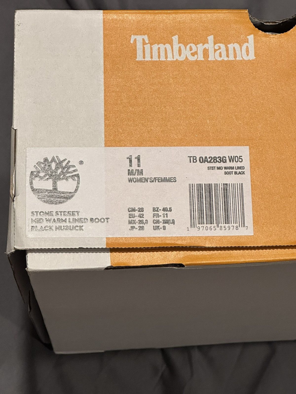 Timberland Timberland Stone Street Mid Warm Lined Boots Black Nubuck 11 Size US 11 / IT 41 - 9 Thumbnail