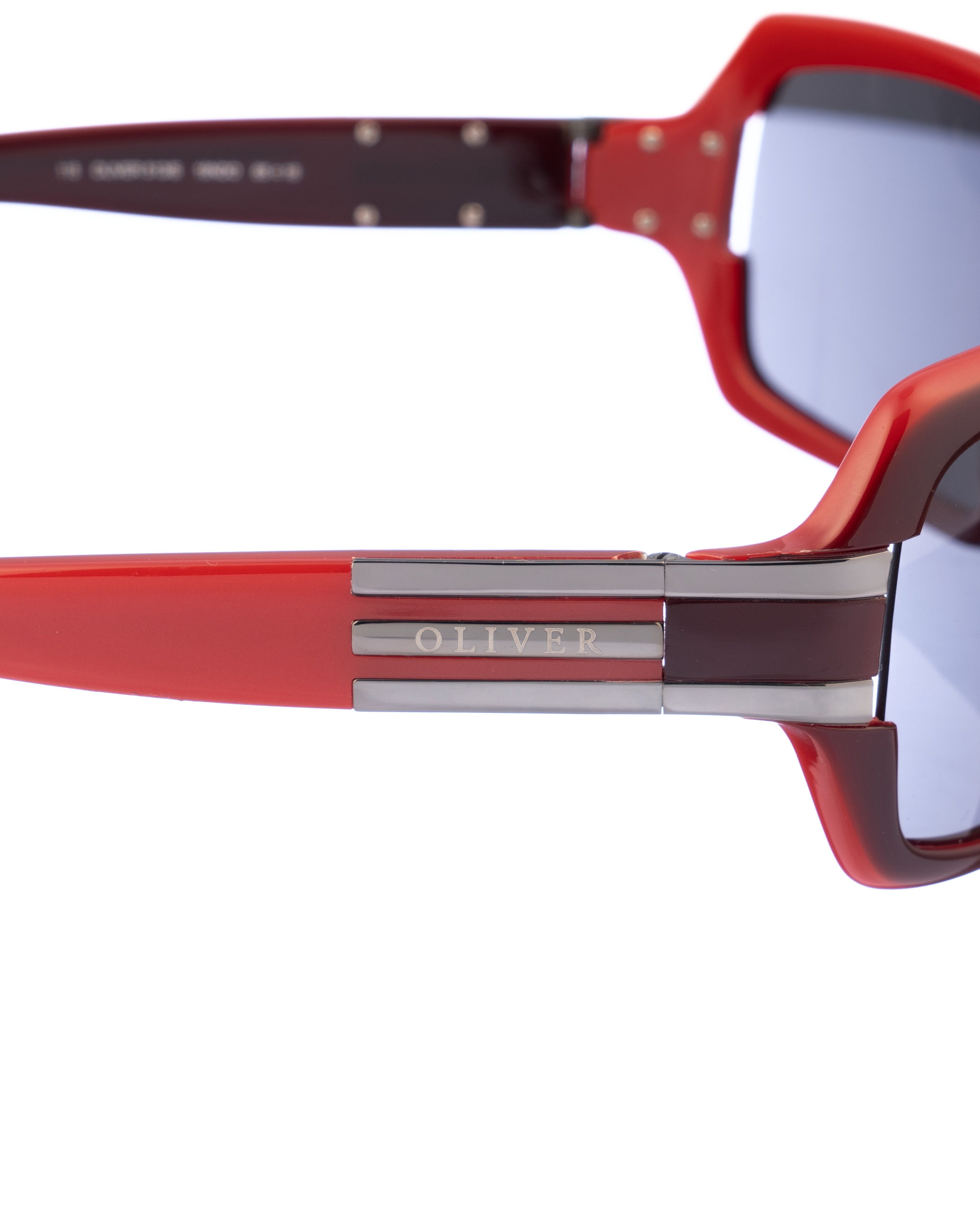 Valentino Oliver by Valentino 00s Red & Black Wraparound Sunglasses Size ONE SIZE - 3 Thumbnail