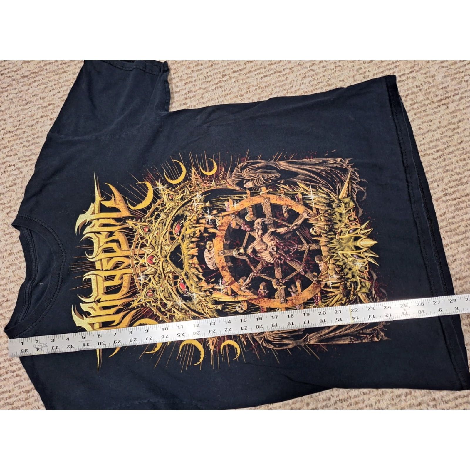Vintage Archspire Shirt Death Metal Black M/L Horror Skull Tour Golden Mouth Of Ruin Double-Sided Mens T-Shirt Size US M / EU 48-50 / 2 - 4 Thumbnail