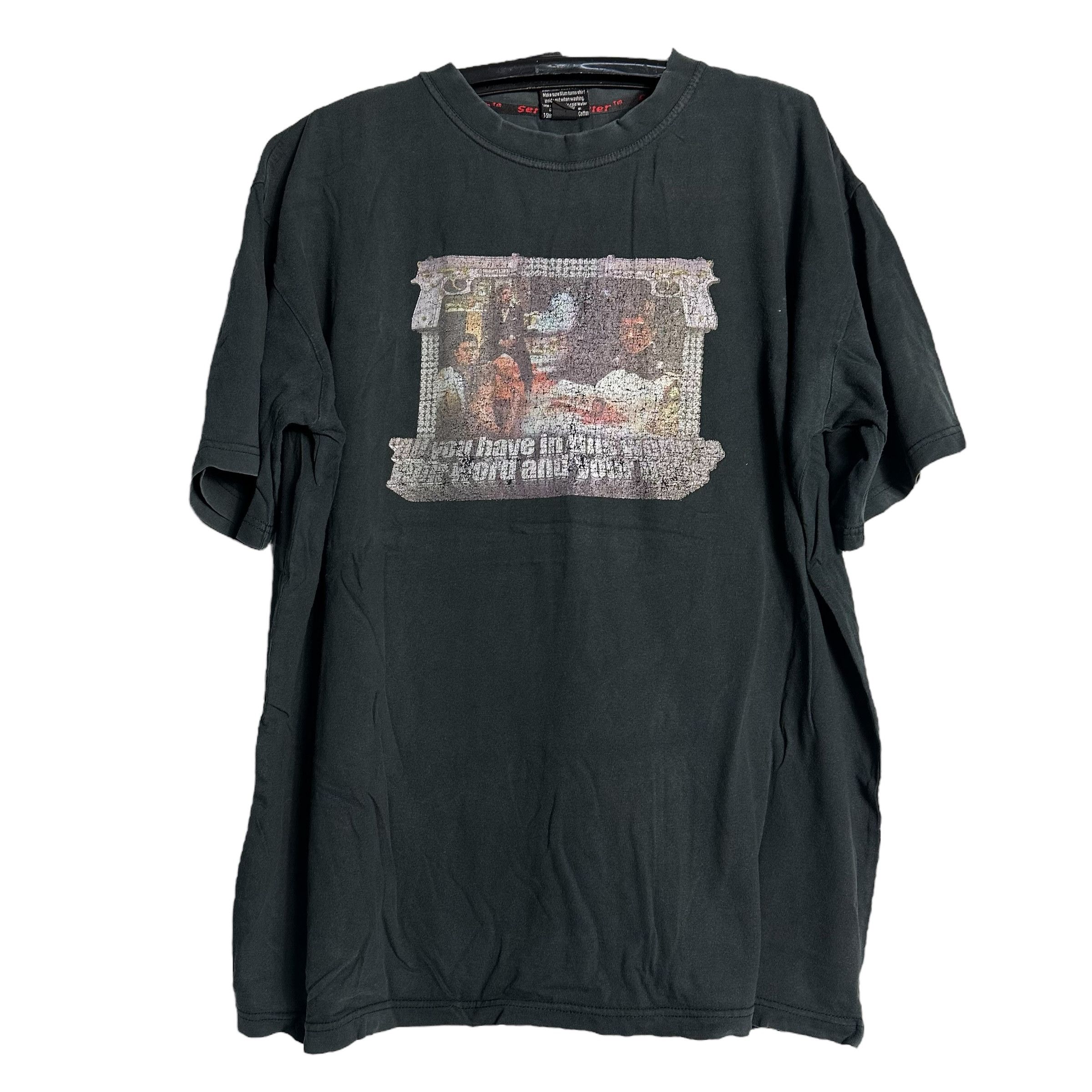 Vintage 🔥RARE🔥Vintage Serial Killer Scarface Movie Iron On T-shirt Size US XL / EU 56 / 4 - 1 Thumbnail