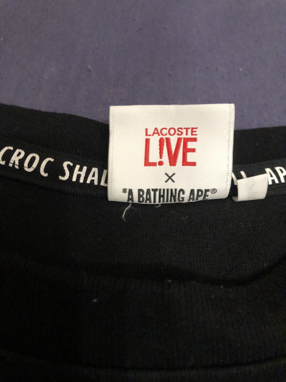 Bape × Lacoste Bape x Lacoste Tee Size US XL / EU 56 / 4 - 3 Thumbnail