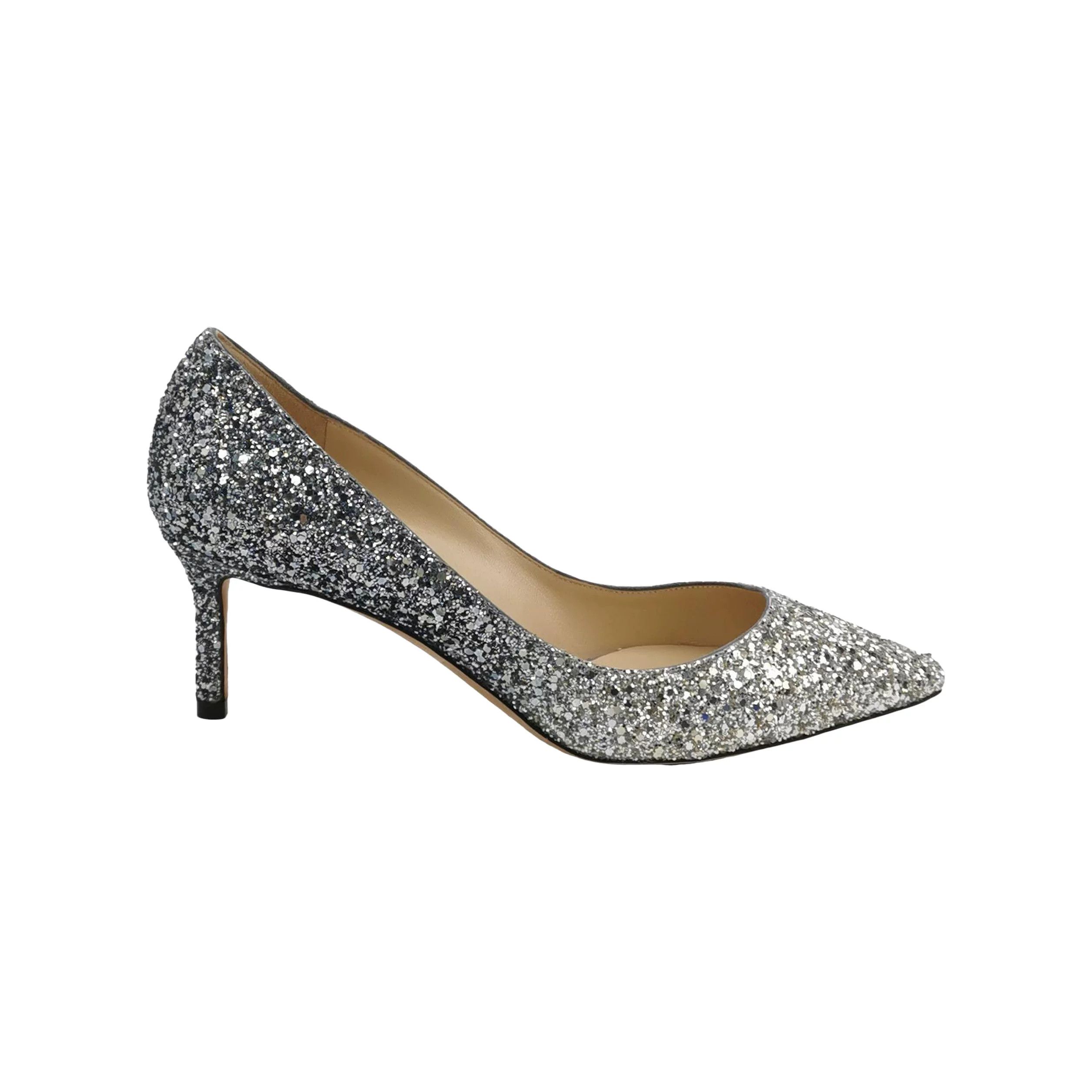 Jimmy Choo Jimmy Choo Romy Gradient Sequin Heels Size US 7 / IT 37 - 1 Thumbnail