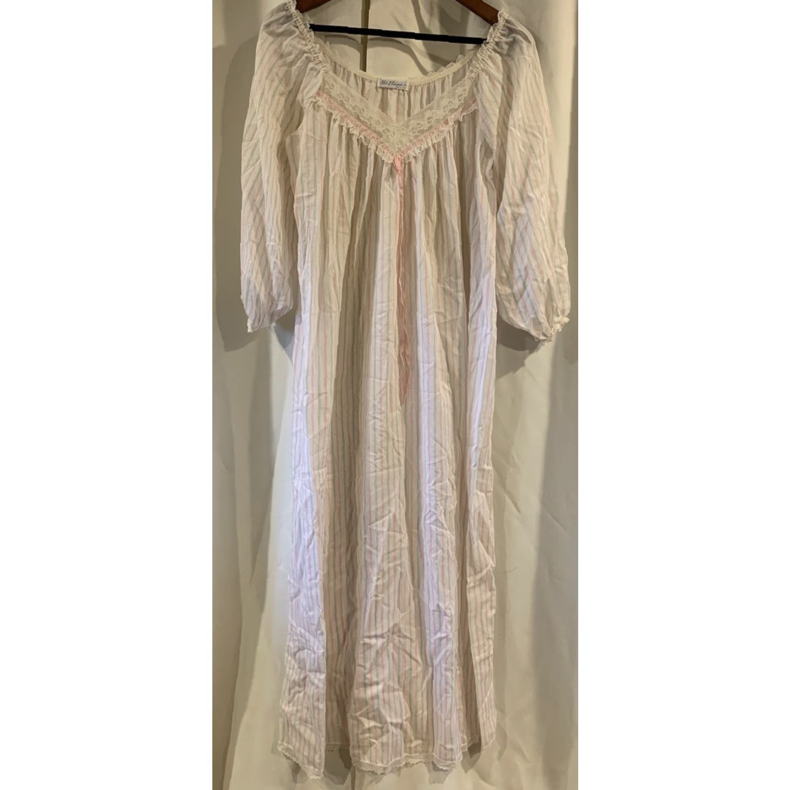 Vintage VINTAGE Miss Elaine Set Long Nightgown & Robe Size Small Pink 1960s Glamorous Womens Nightwear Shes? Size ONE SIZE - 4 Thumbnail