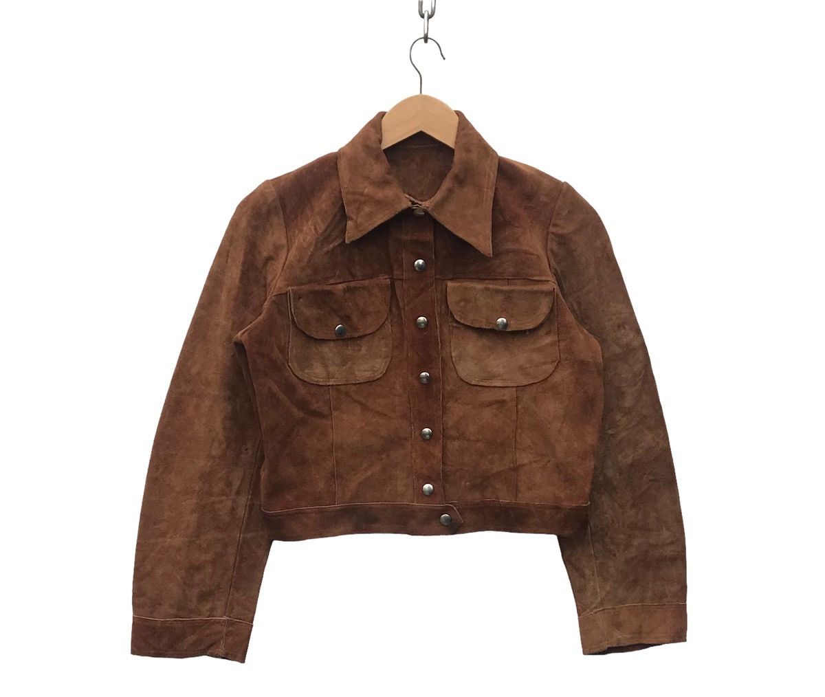 Leather Custom Made Women Suede Leather Jacket Size M / US 6-8 / IT 42-44 - 1 Thumbnail