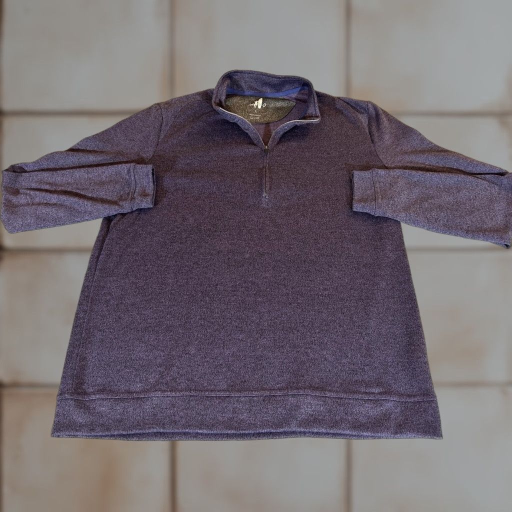 johnnie-O Johnnie-O Pullover Men L 1/4 Zip Performance Reflex Golf Purple Mock Neck Raglan Sleeve Size US L / EU 52-54 / 3 - 1 Thumbnail