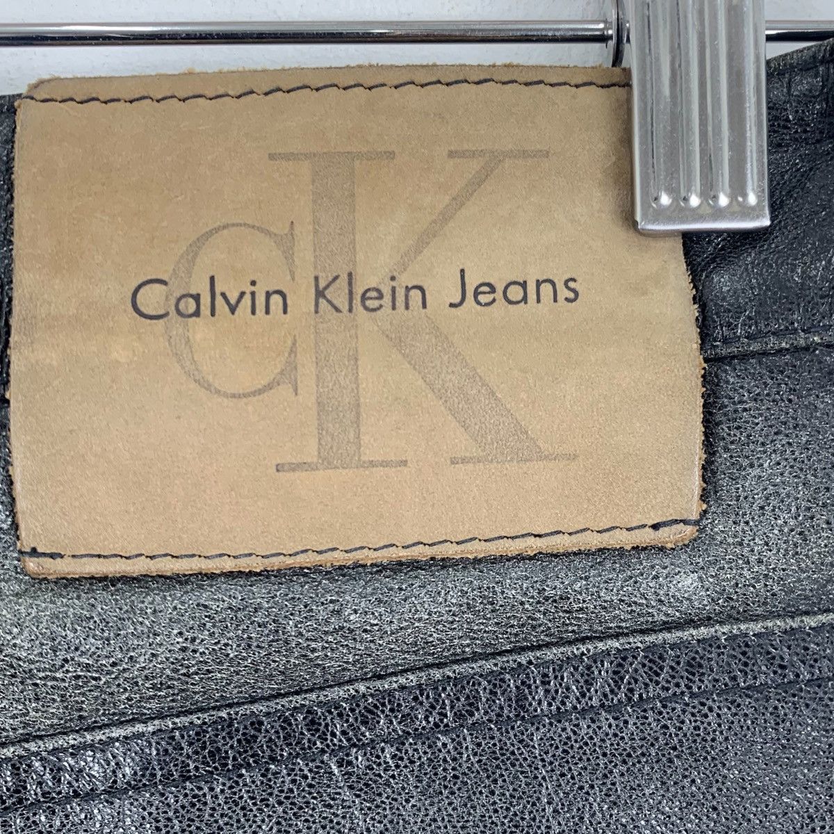 CALVIN KLEIN Leather Casualwear Designer Leather Pants