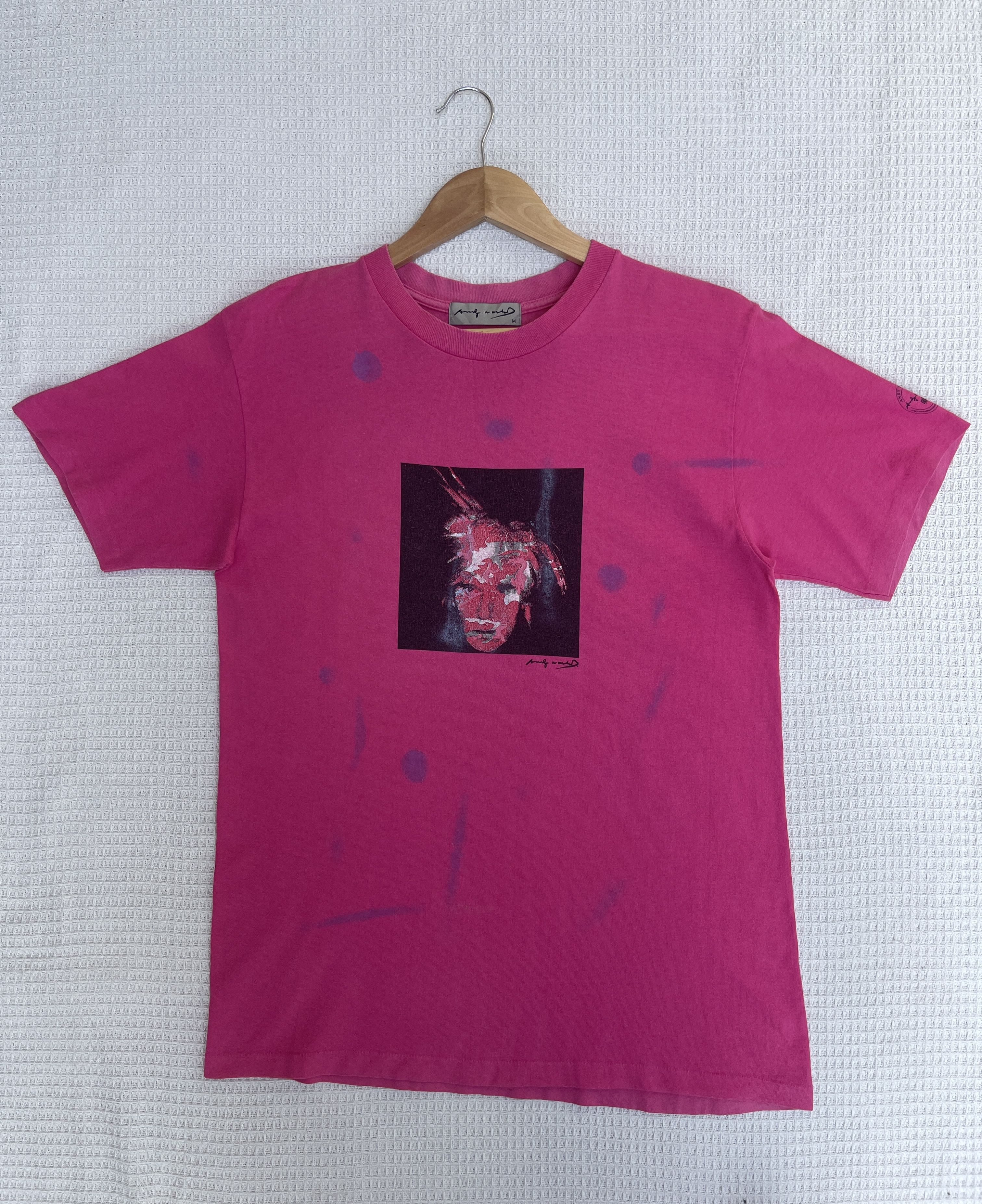 Andy Warhol Last Drop🔥Vtg Andy Warhol Self Potrait Single Stitch T-Shirt Size US M / EU 48-50 / 2 - 9 Thumbnail