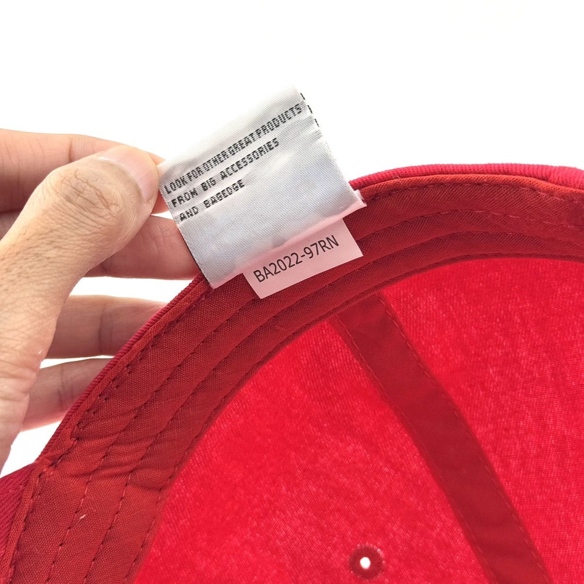 Vintage Vtg Trader Joes Demo Crew Employee Red Velcro Strapback Hat Size ONE SIZE - 6 Thumbnail