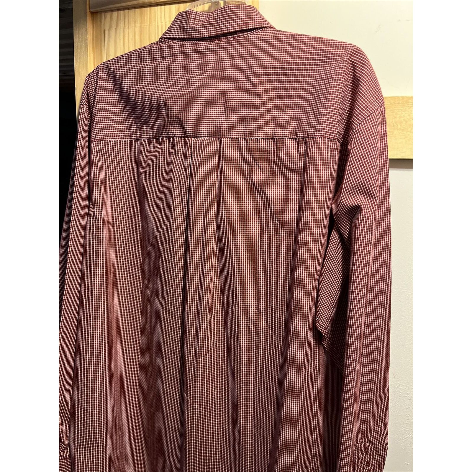 Consensus Sportswear Consensus Men’s XL Red Check LS Button Polyester Blend Shirt Size US XL / EU 56 / 4 - 14 Thumbnail