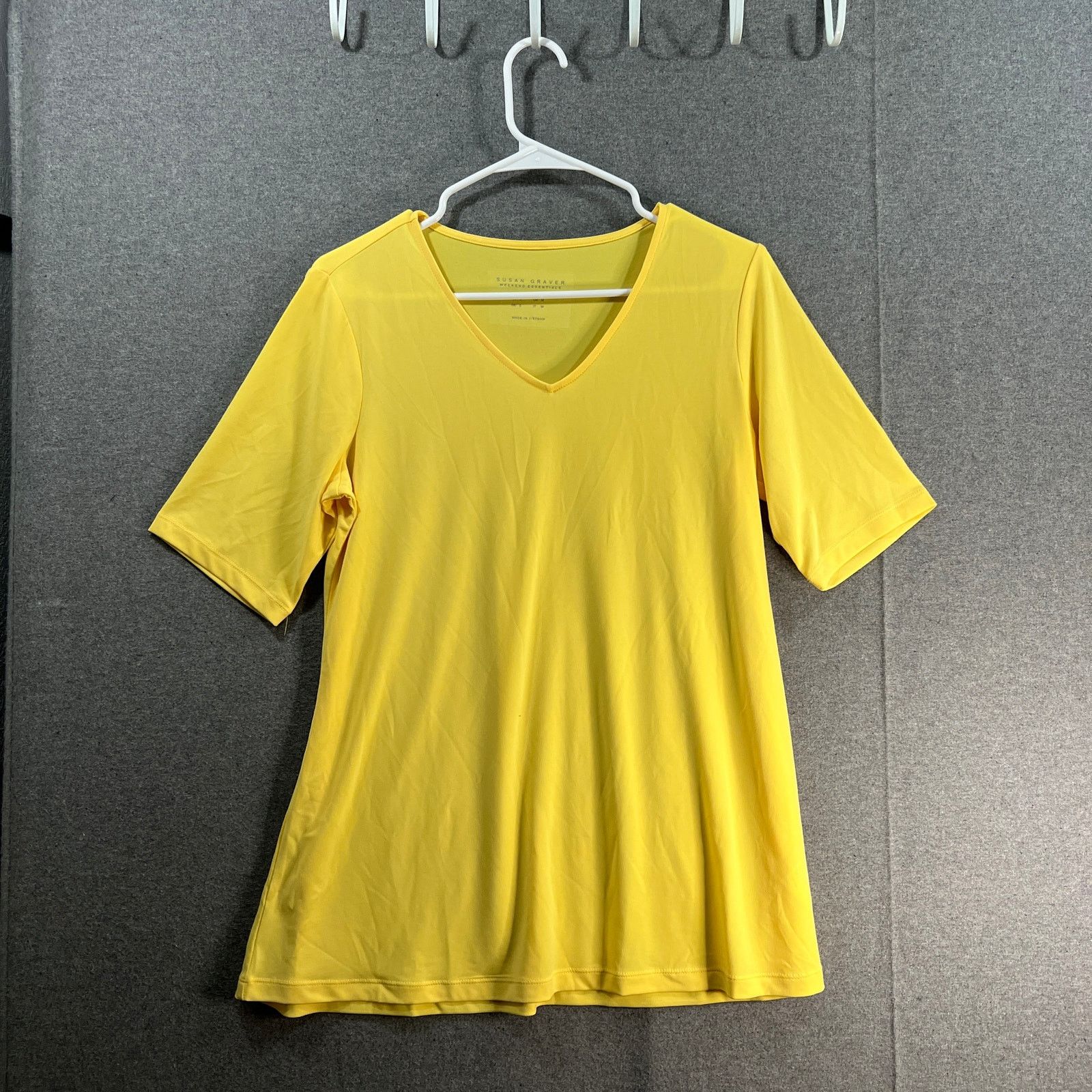 Other Susan Graver Weekend Essentials Comfy Cotton Knit Top Size S / US 4 / IT 40 - 1 Thumbnail