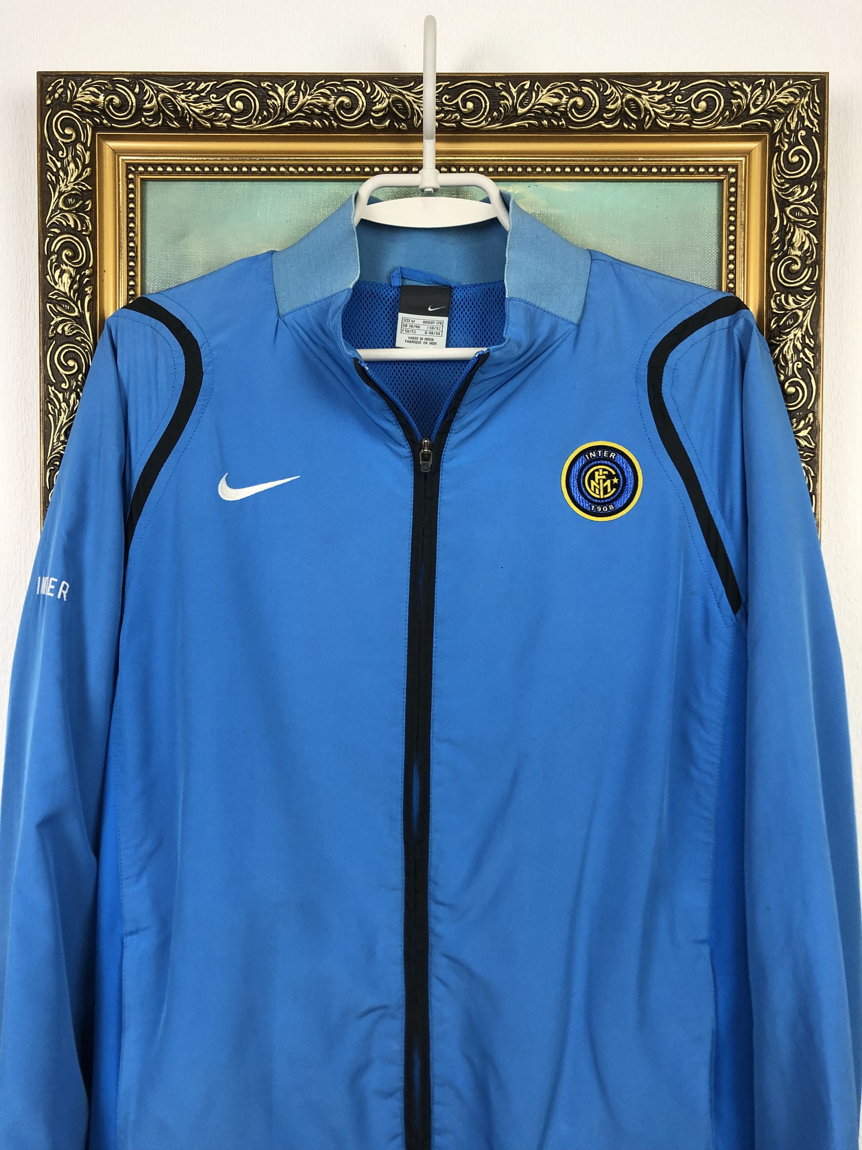 Nike Vintage Internazionale Inter Football Jacket Track Top Size US M / EU 48-50 / 2 - 2 Thumbnail