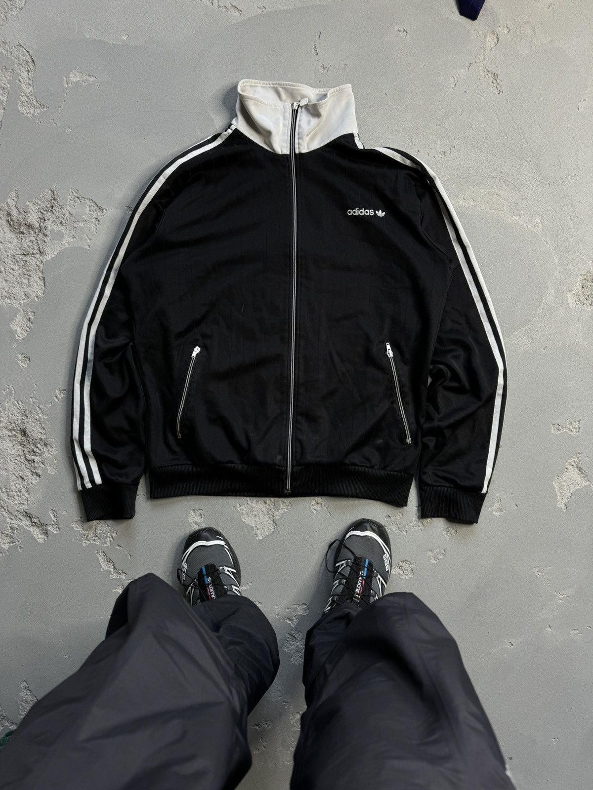 Adidas × Vintage 🔥 Adidas 2010 Black Track Jacket Size US XL / EU 56 / 4 - 1 Thumbnail