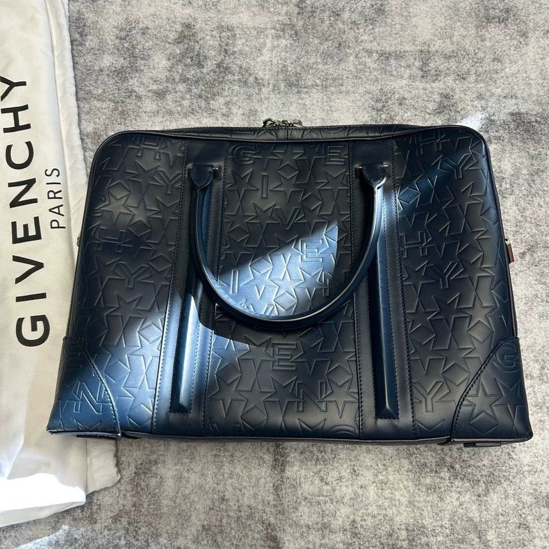 Givenchy Black Star Pattern Briefcase 2506-Nextarrow