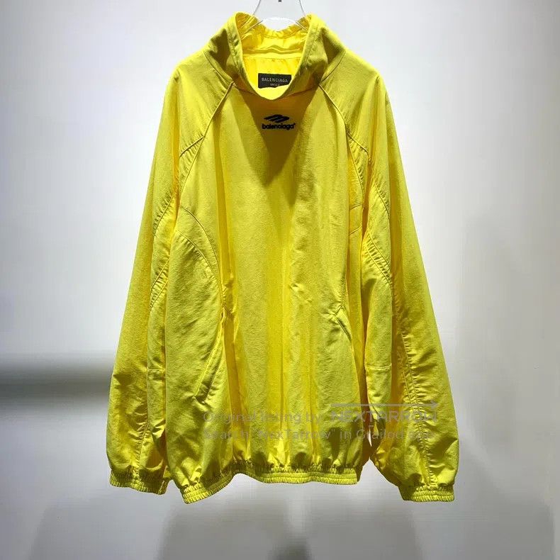 Balenciaga Balenciaga Solid Color High Neck Raglan Long Sleeve Jacket Size US S / EU 44-46 / 1 - 2 Thumbnail