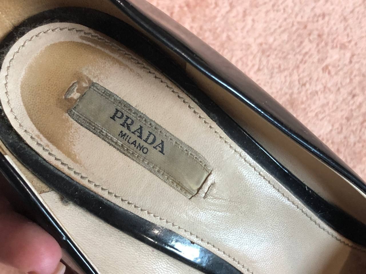 Prada Luxury Prada Patent Leather Black High Heels Size US 8 / IT 38 - 14 Thumbnail