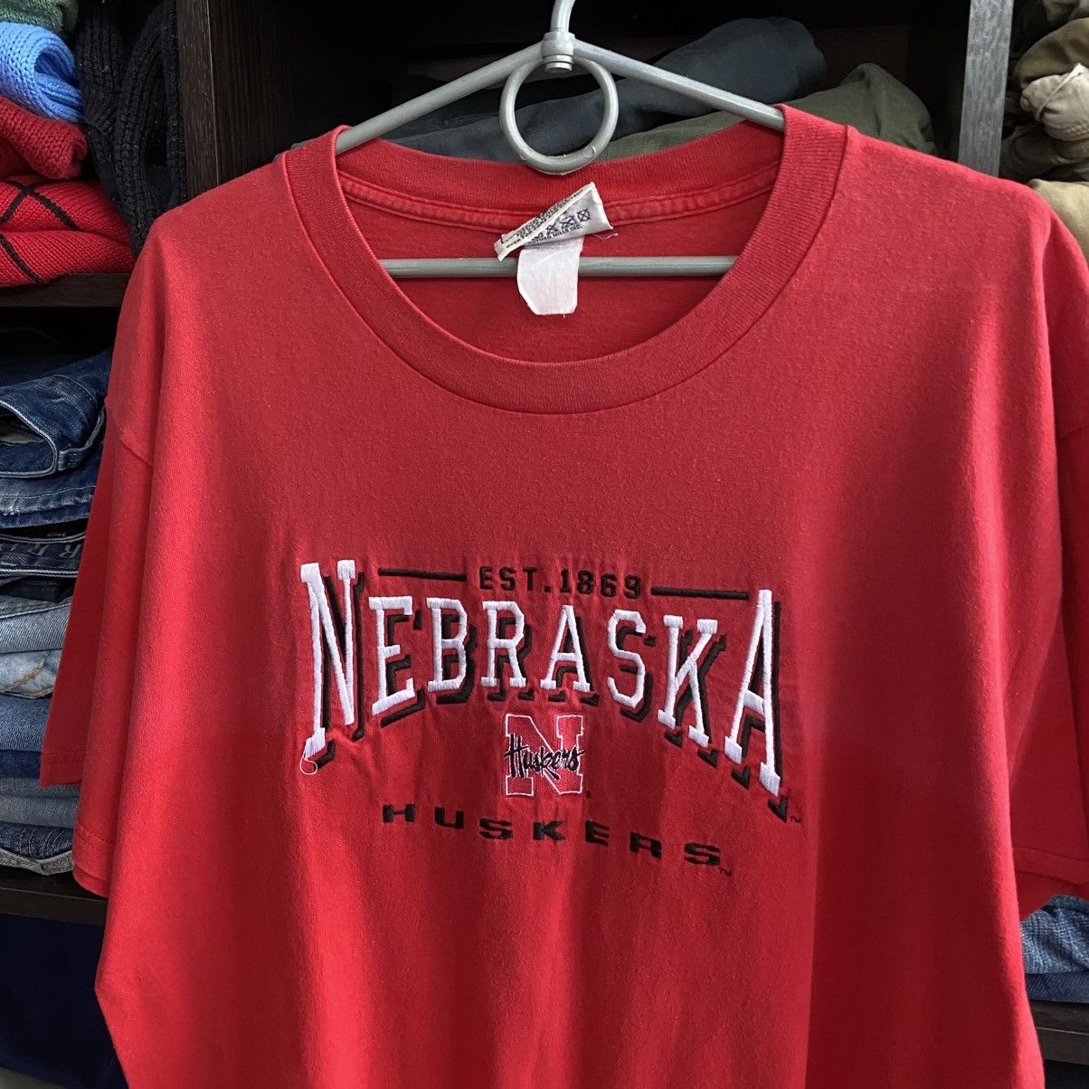 Lee Vintage Lee Sport Nebraska Huskers 90’s Faded tee Size US L / EU 52-54 / 3 - 2 Thumbnail