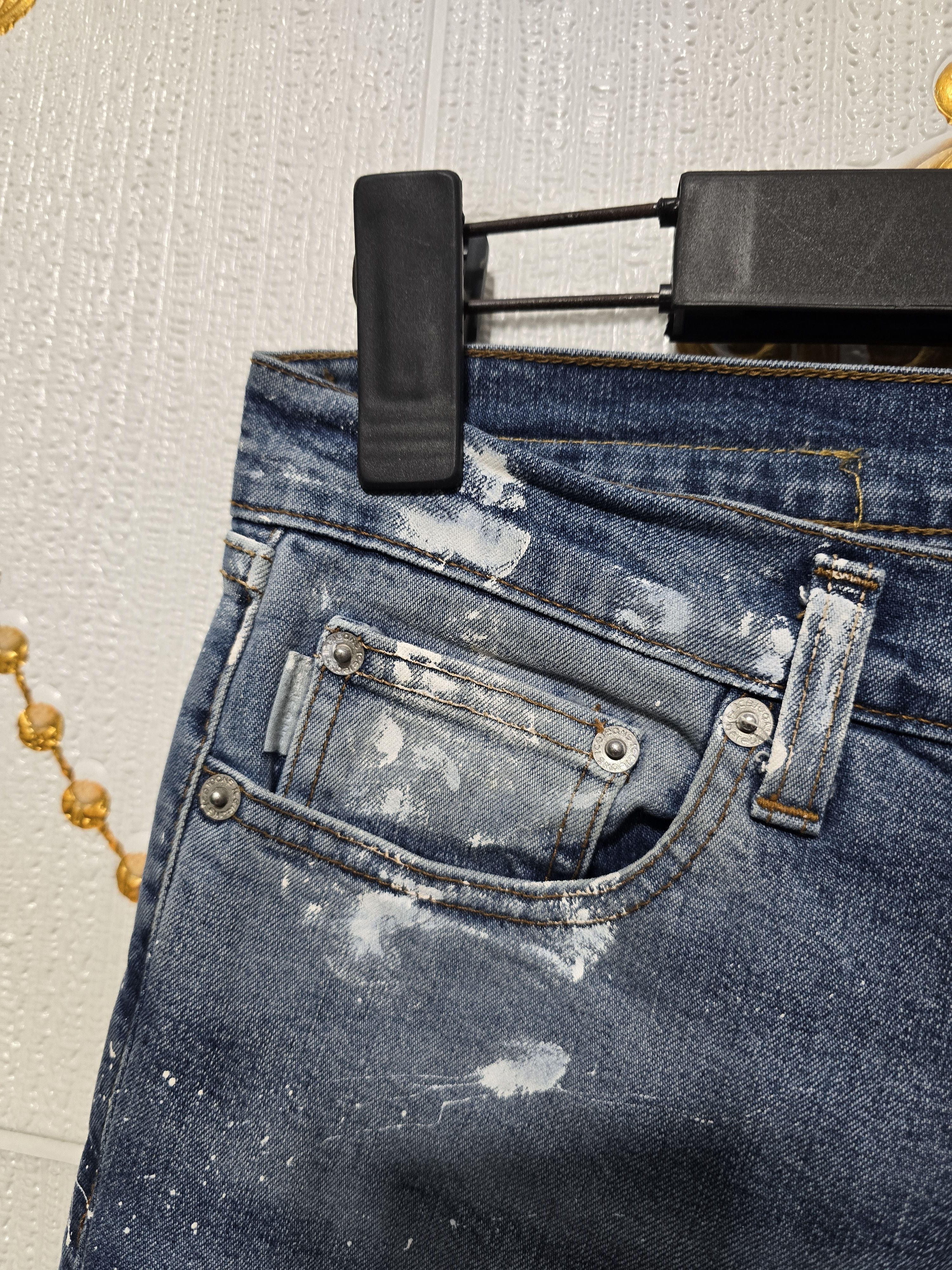 Iceberg ICEBERG Vintage no waist printed jeans made in Italy, MEDIUM Size 29" - 4 Thumbnail