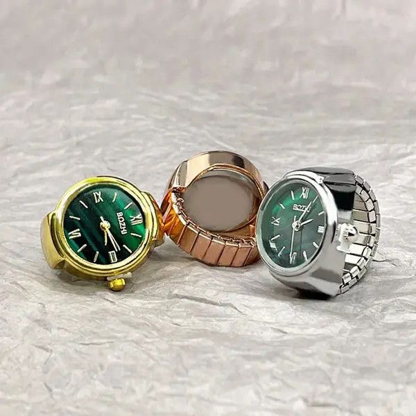 VIBE 3 pieces Vintage Finger Watch Ring Size ONE SIZE - 1 Thumbnail
