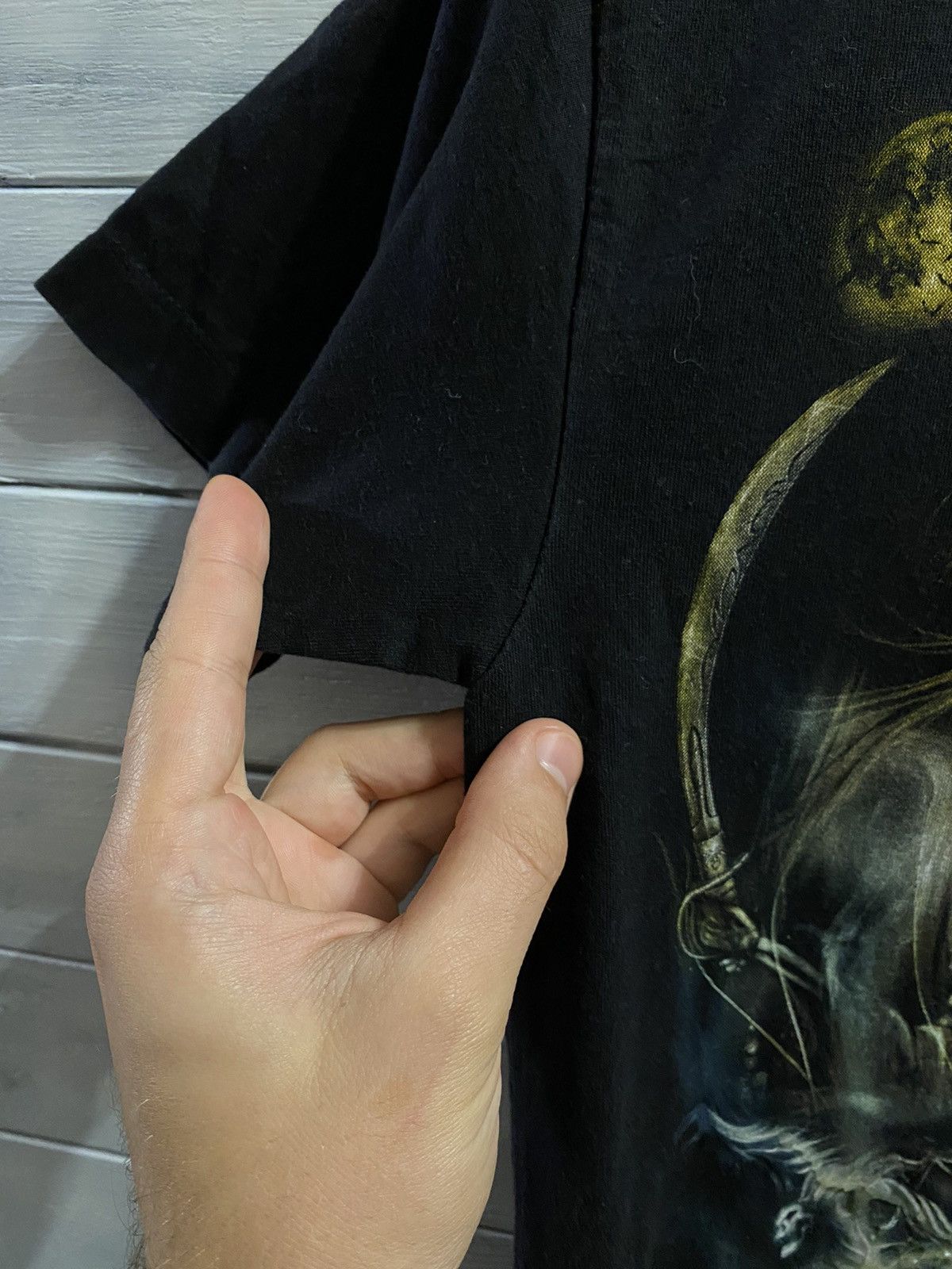 Vintage Rare Vintage T-Shirt Skulls Rock Metal Stripes. Size US S / EU 44-46 / 1 - 9 Thumbnail