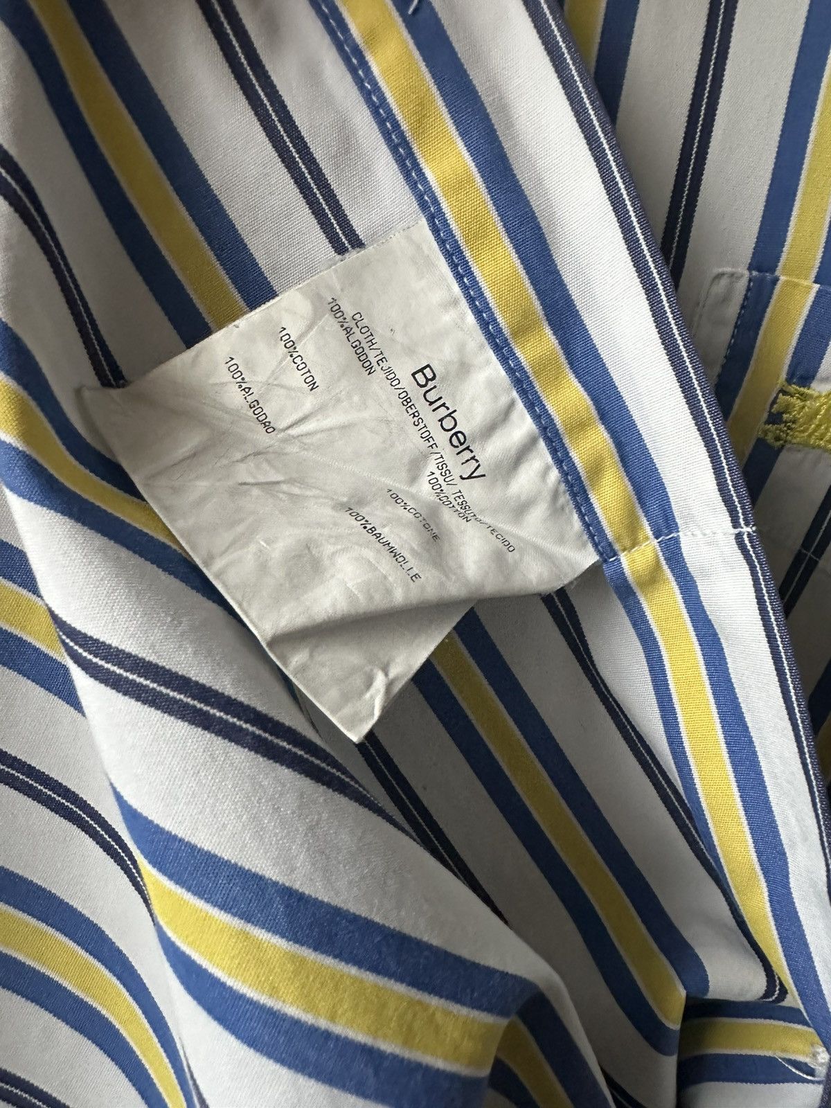 Burberry Burberry London Stripped Colorful Shirt Size XL Size US XL / EU 56 / 4 - 5 Thumbnail