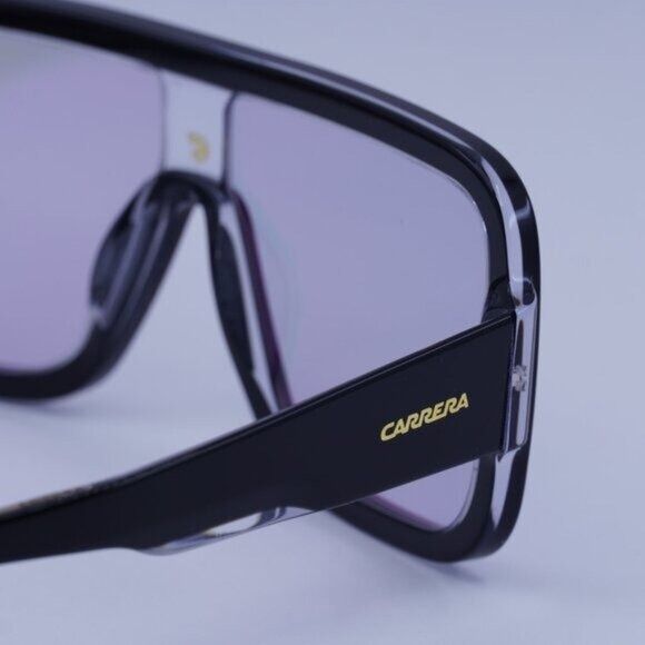 Carrera Carrera FLAGLAB 14 07C5 TE Sunglasses Black Shield Frame Size ONE SIZE - 10 Thumbnail