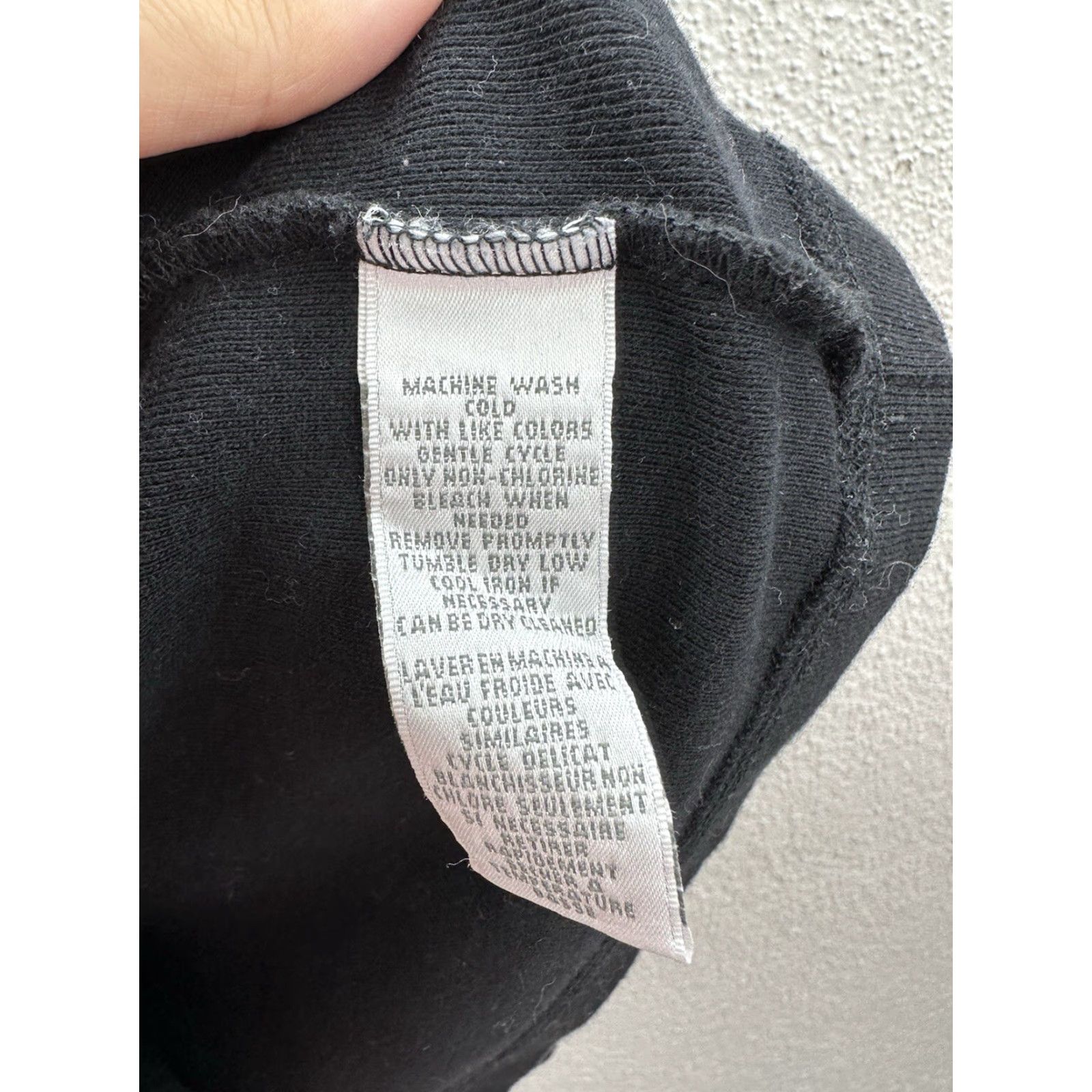 Jones New York Jones Sport Shirt Womens XL Black 3/4 Sleeve Round Neck Size XL / US 12-14 / IT 48-50 - 6 Thumbnail