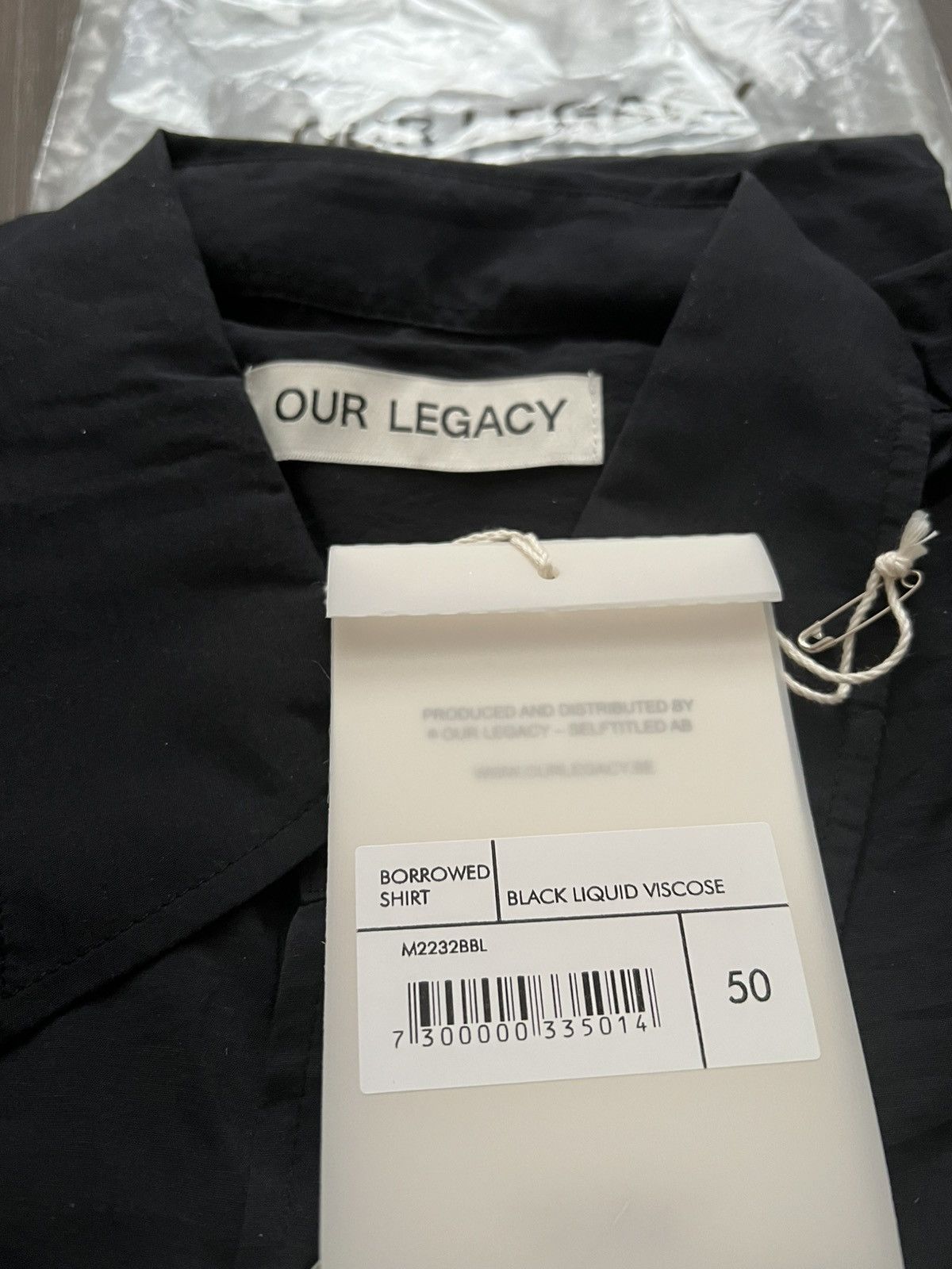 Our Legacy Our Legacy Borrowed Shirt 50 black Size US M / EU 48-50 / 2 - 4 Thumbnail