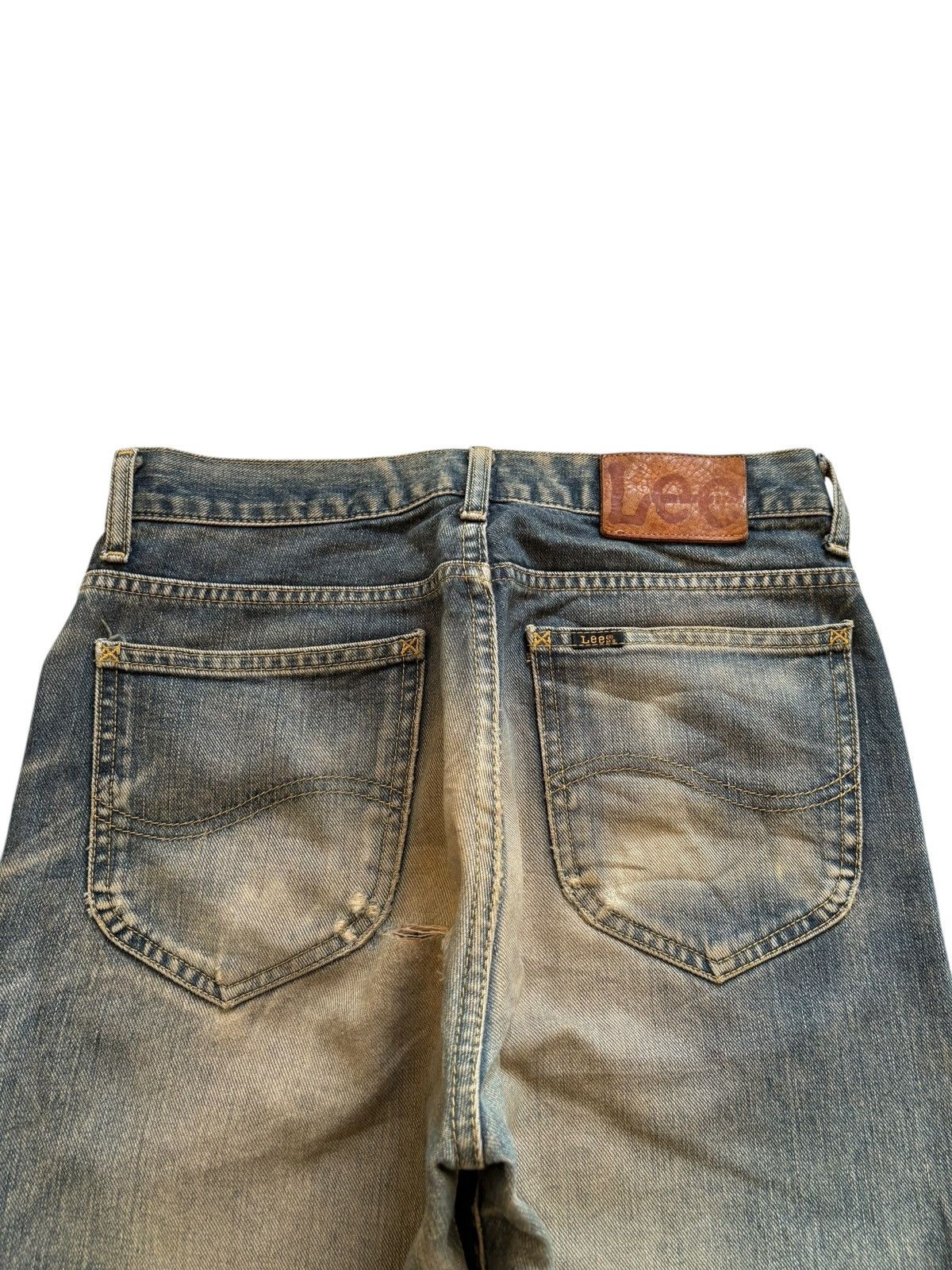 Japanese Brand × Lee Vintage Lee Rusty Mud Wash Distressed Loose Baggy Jeans Size US 29 - 8 Thumbnail