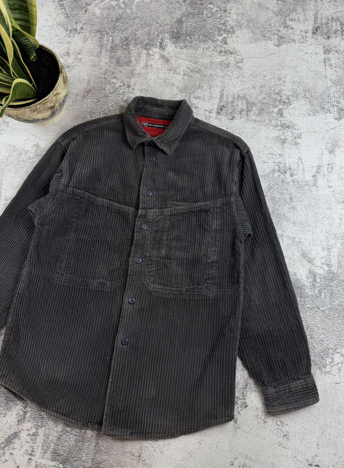 Billabong Billabong Corduroy Velvet Velour Overshirt Button Pullover Size US S / EU 44-46 / 1 - 3 Thumbnail
