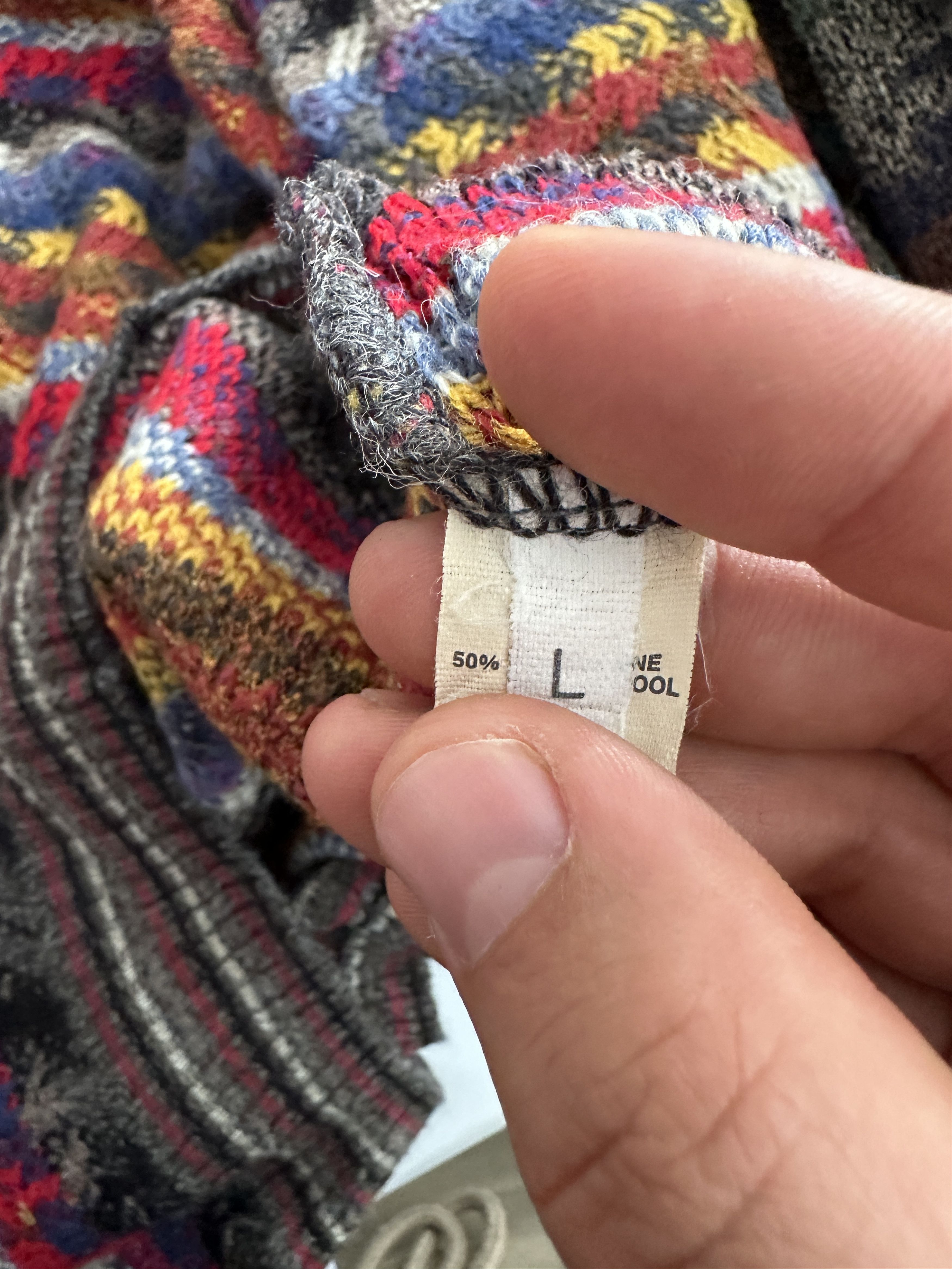 Missoni 1985 Missoni Sport Zig Zag Rainbow Knit Pullover Size L Size US L / EU 52-54 / 3 - 5 Thumbnail