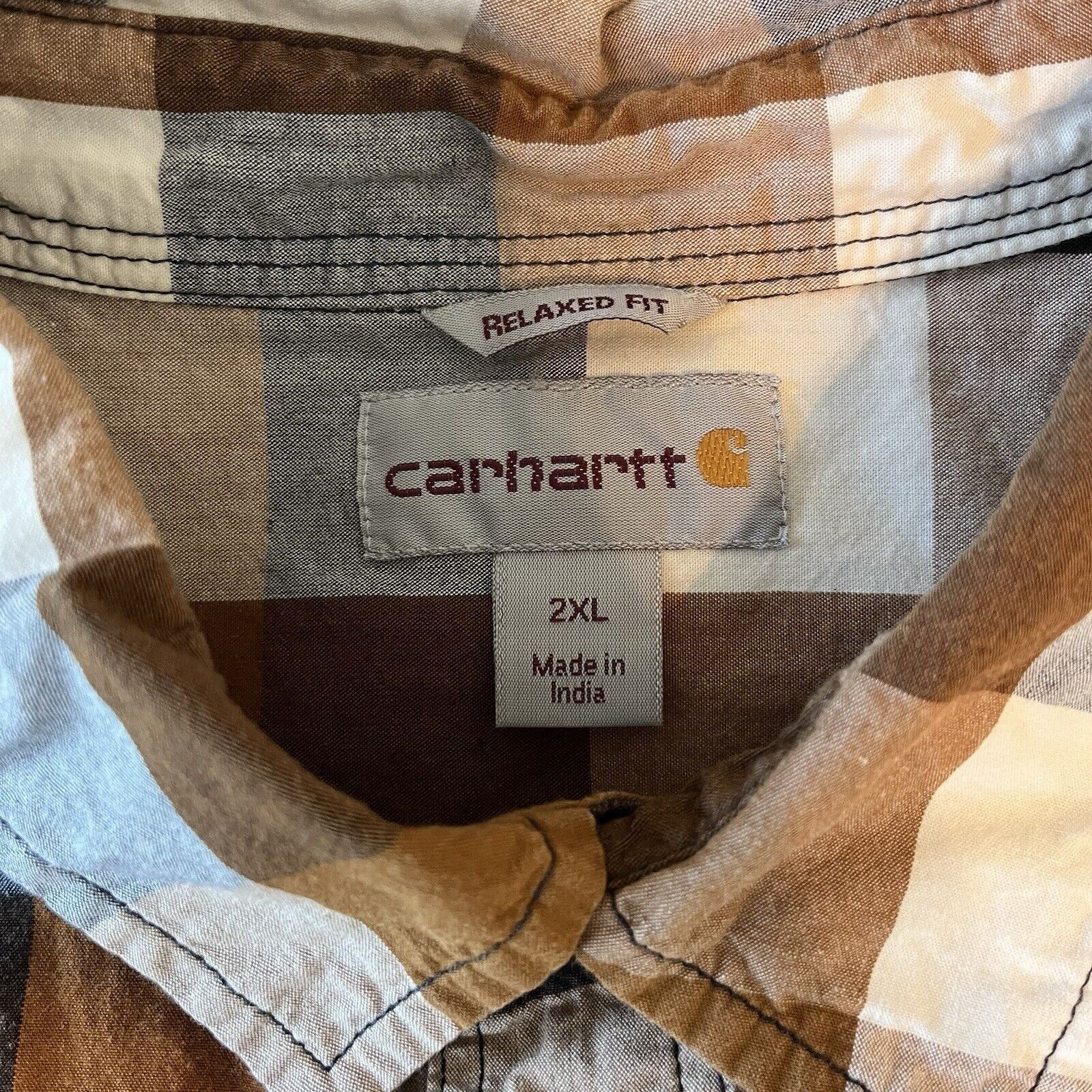 Carhartt Carhartt Shirt Button Up Plaid Relaxed Fit Size US XXL / EU 58 / 5 - 4 Thumbnail